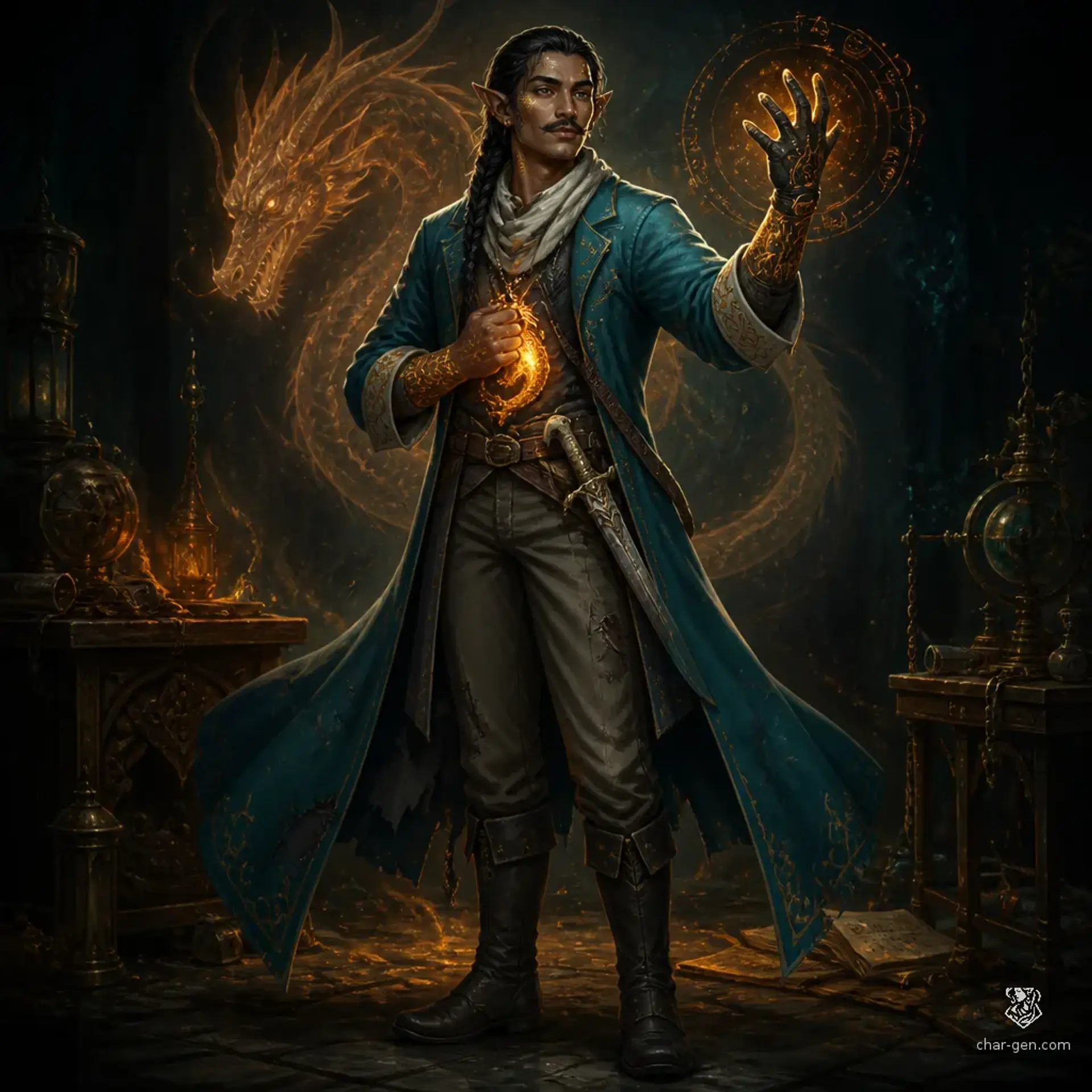 Shashem Dastari - AI-generated fantasy Character