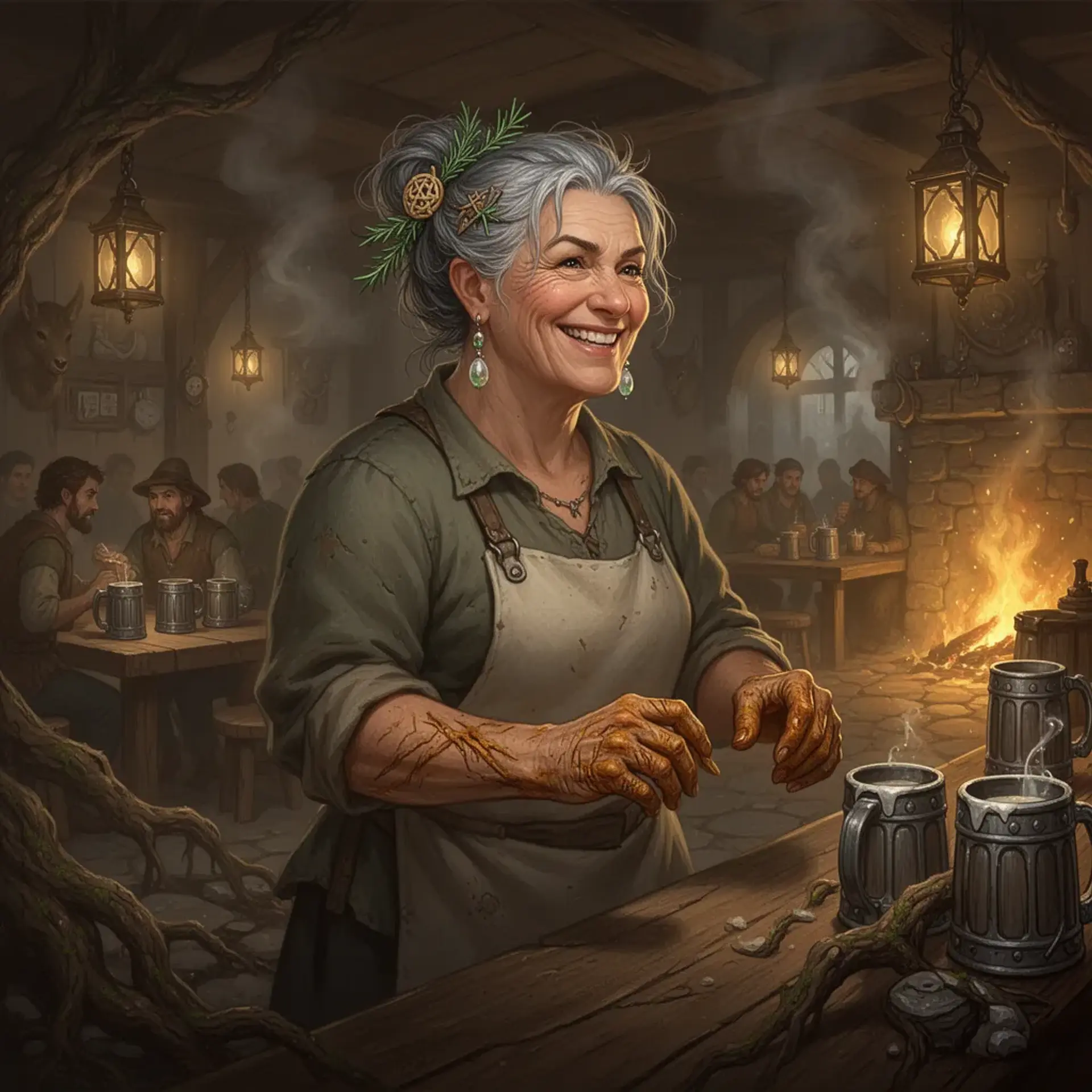 Brynn Oakbrew - AI-generated fantasy NPC