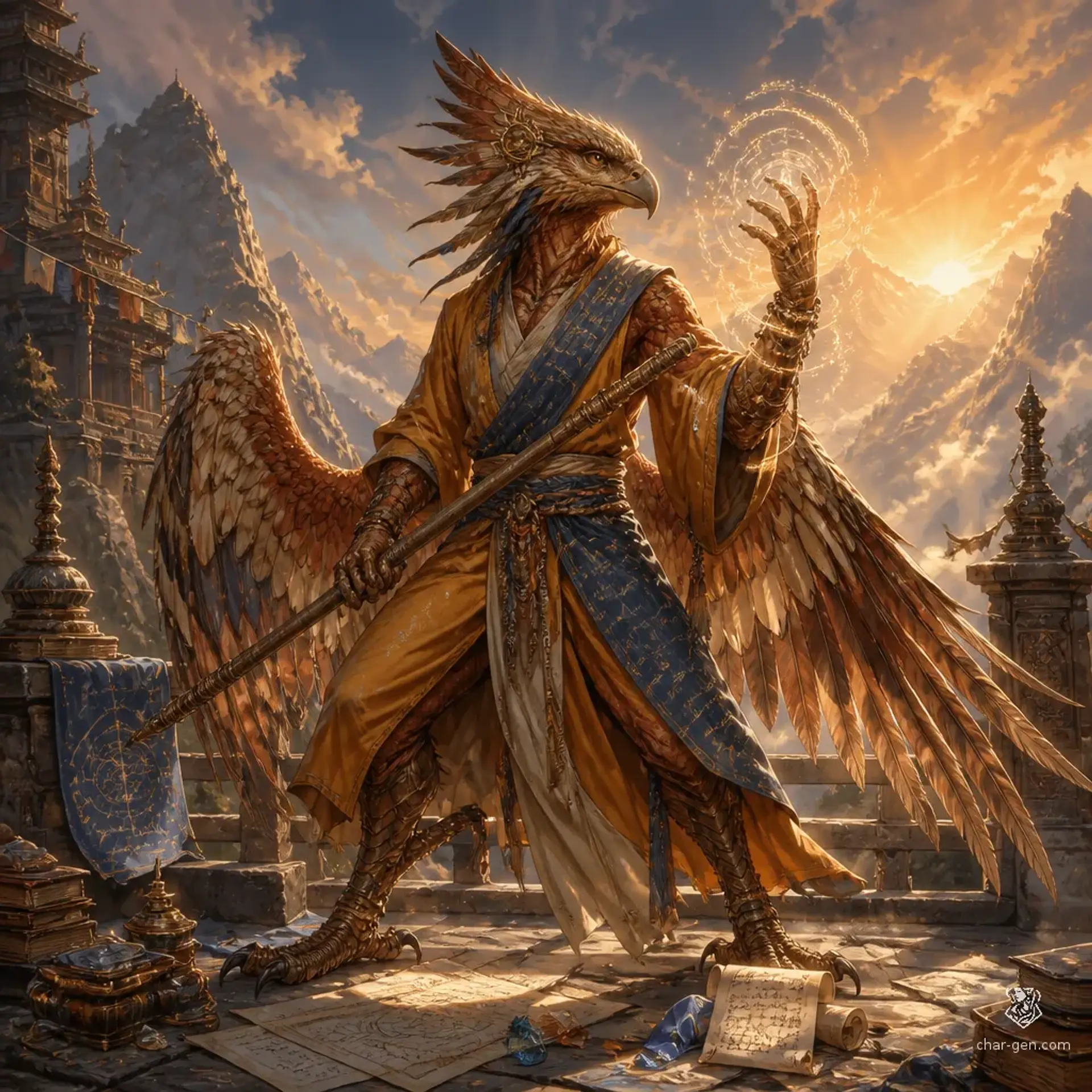 Infinitum - AI-generated fantasy Character