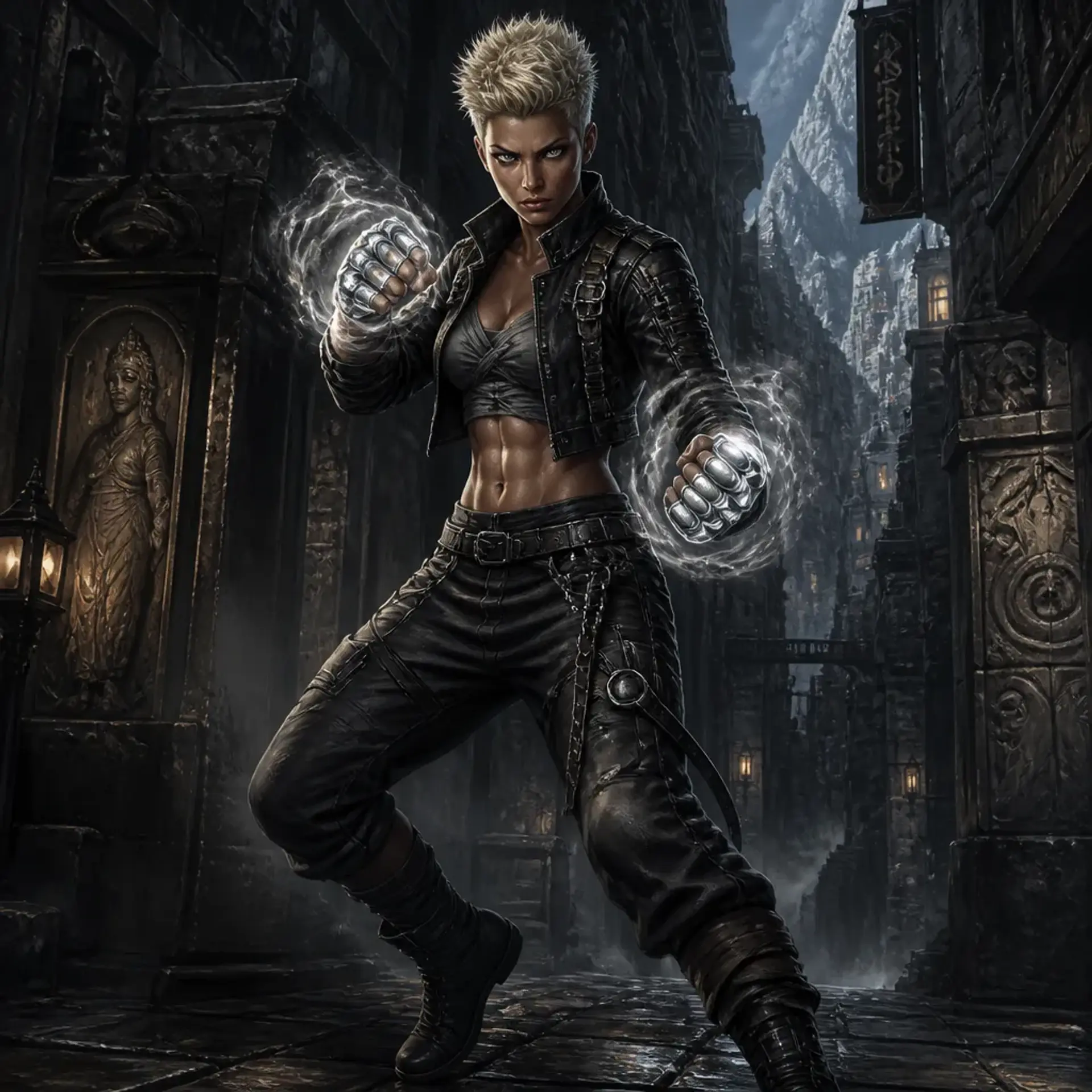 Selina "Hellcat" Vane - AI-generated fantasy Character
