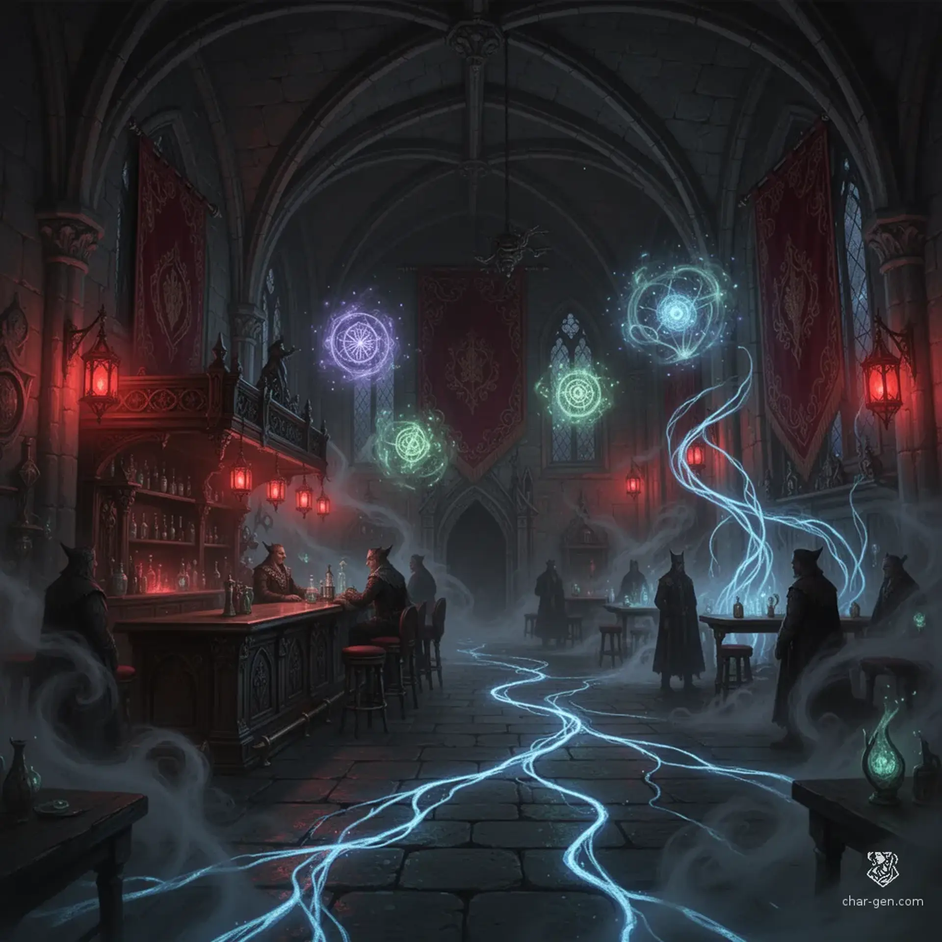 The Crimson Decanter - AI-generated fantasy Tavern