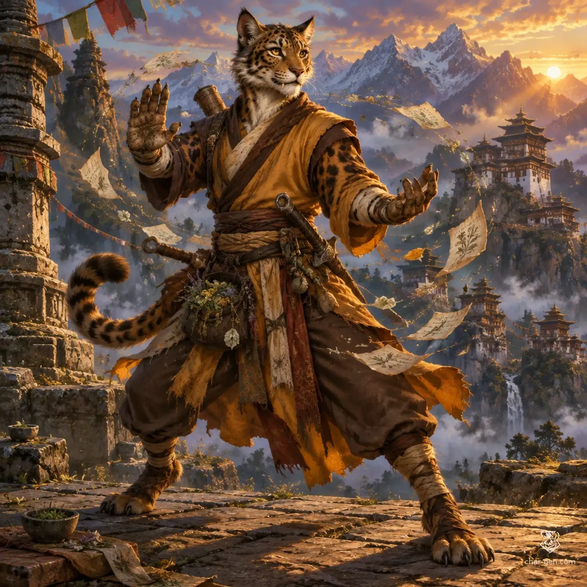 Bonnet - AI-generated fantasy Character