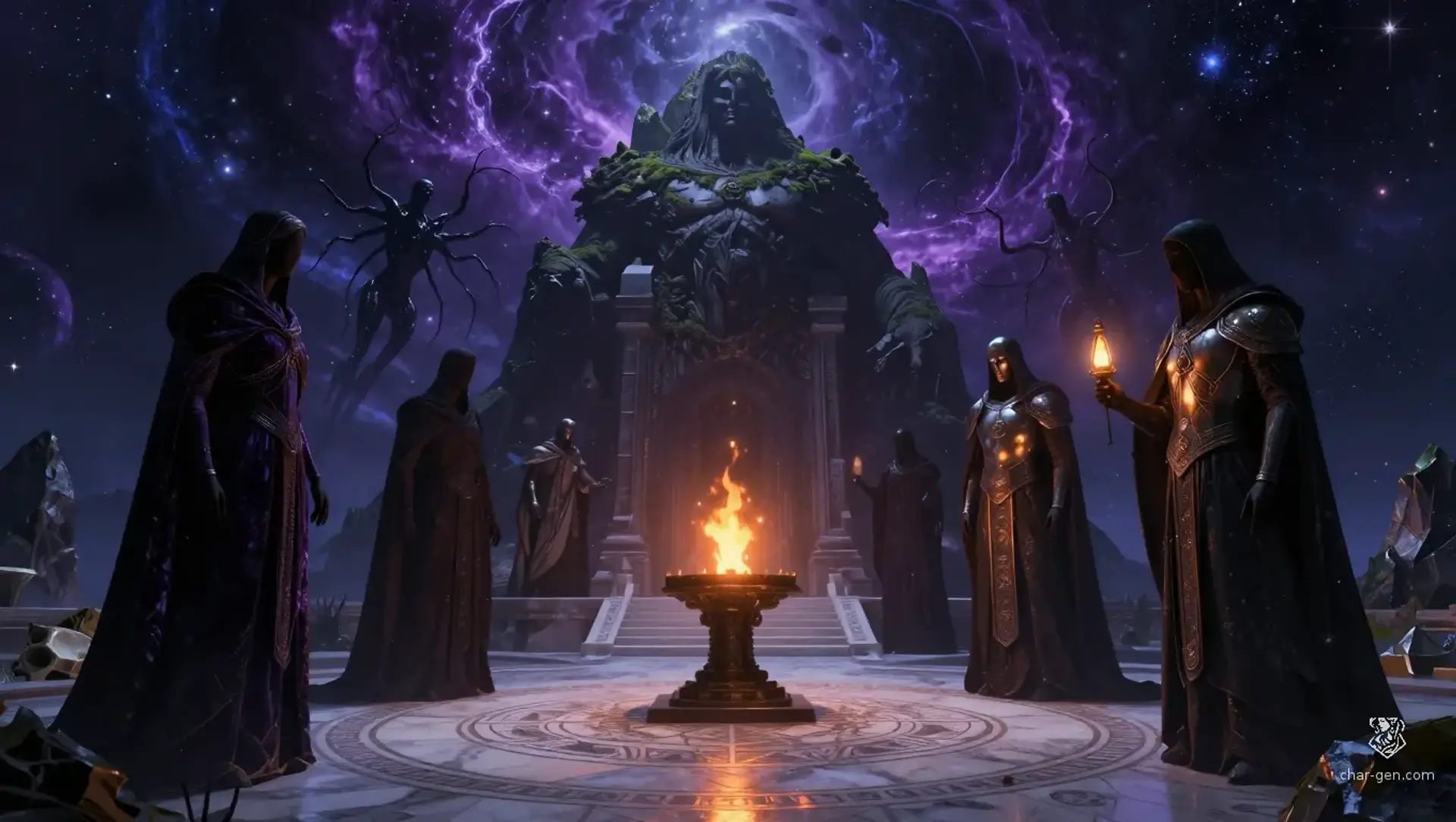 The Sepulchral Accord - AI-generated fantasy Pantheon