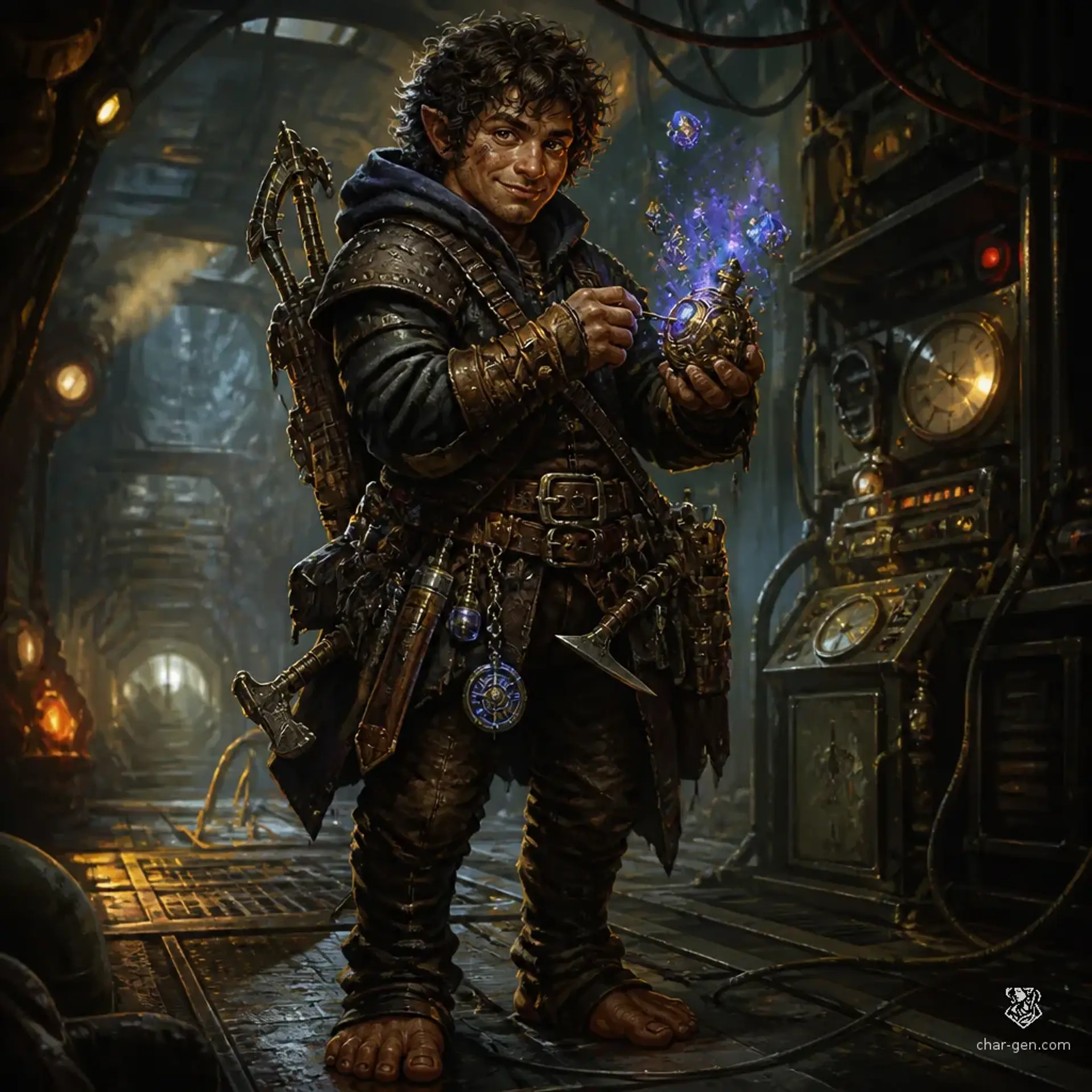 Dusty Rhoads - AI-generated fantasy Character