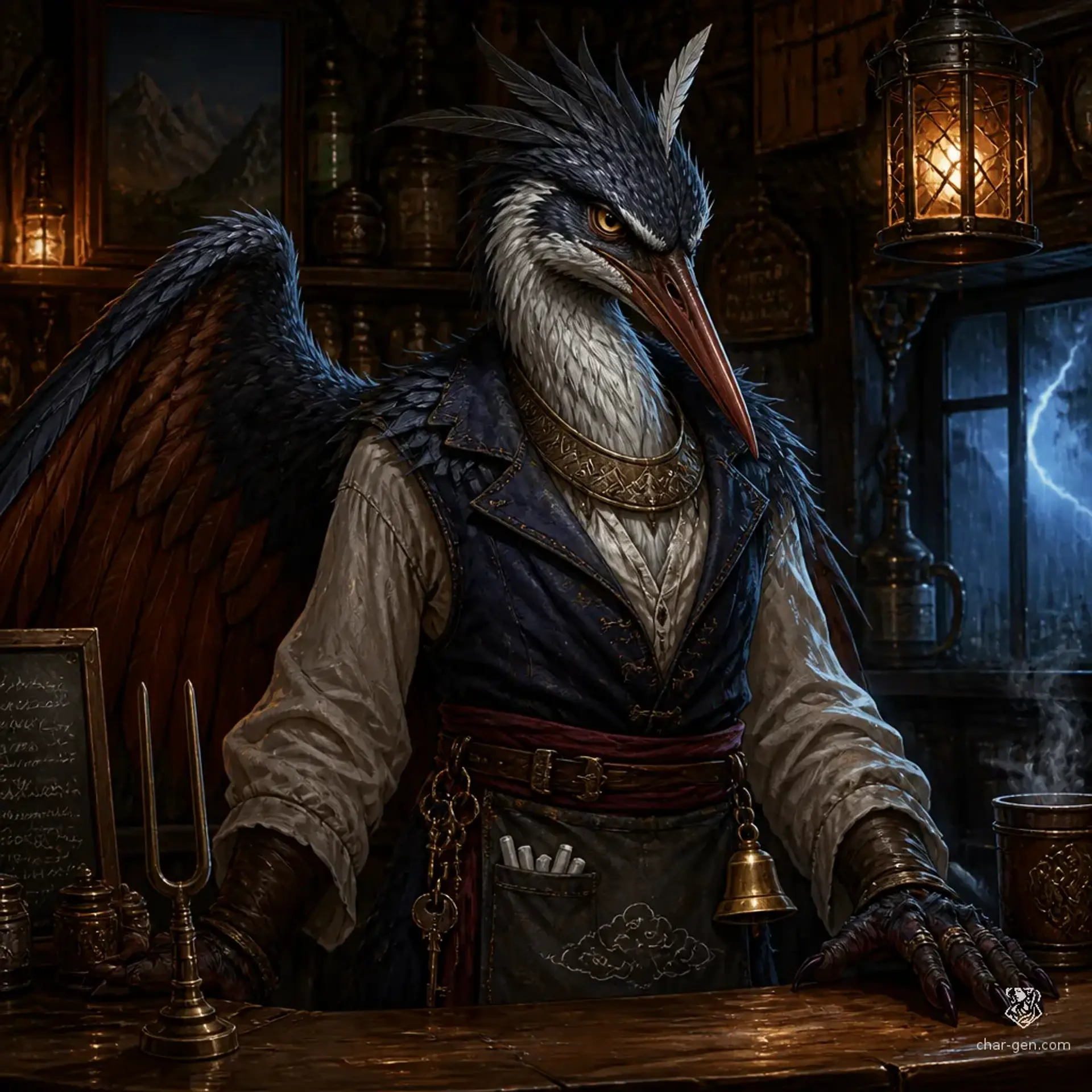 Sashir Tsikla - AI-generated fantasy NPC