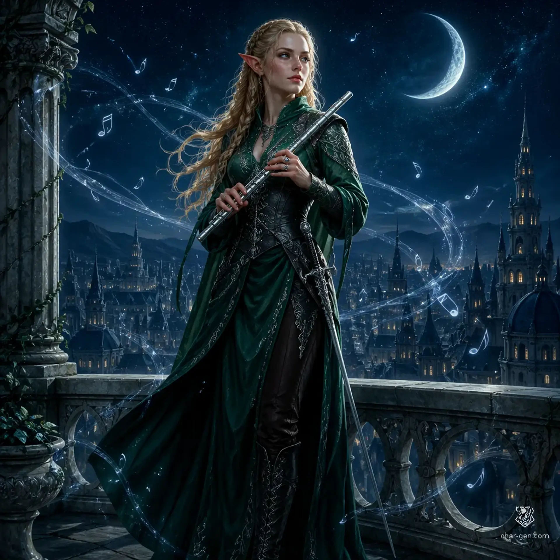 Lyriel Whisperwind - AI-generated fantasy Character