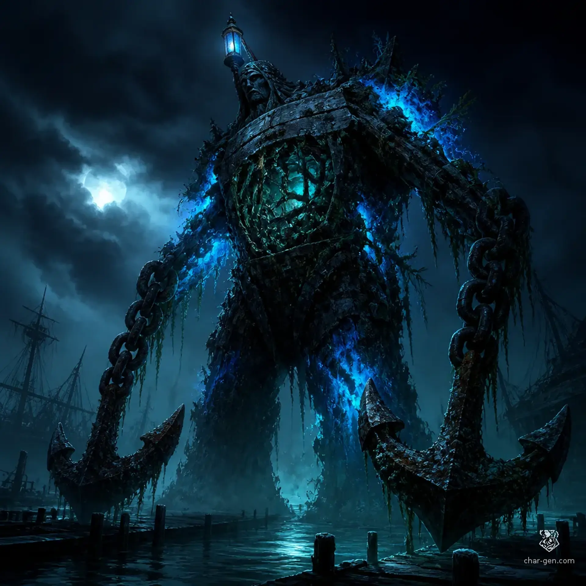 Brine-Bound Horror - AI-generated fantasy Monster