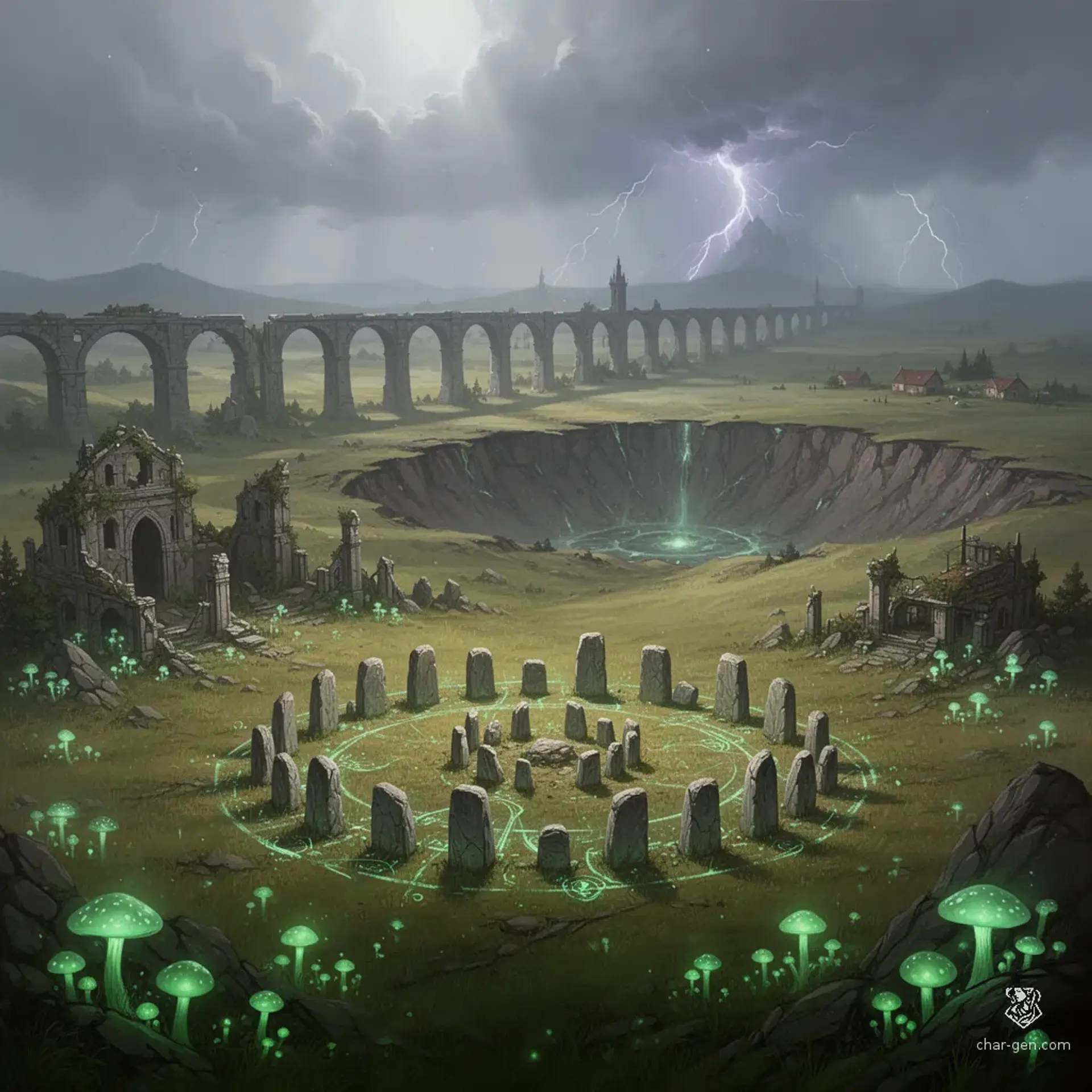 The Verdant Reach - AI-generated fantasy Region