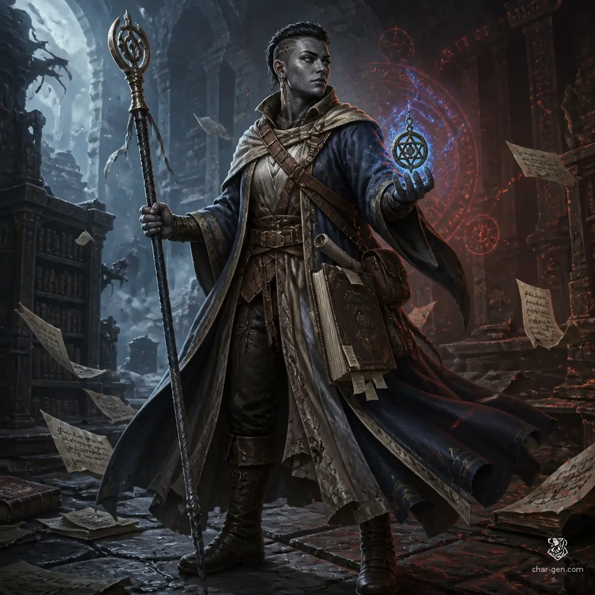 Ketek Varga - AI-generated fantasy Character