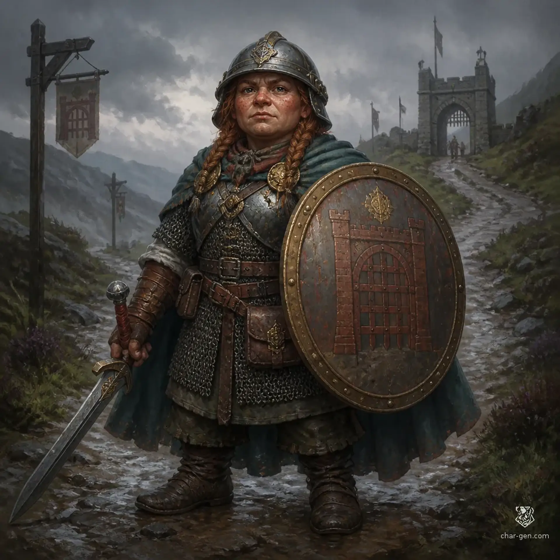 Taviea Kuulas - AI-generated fantasy Character