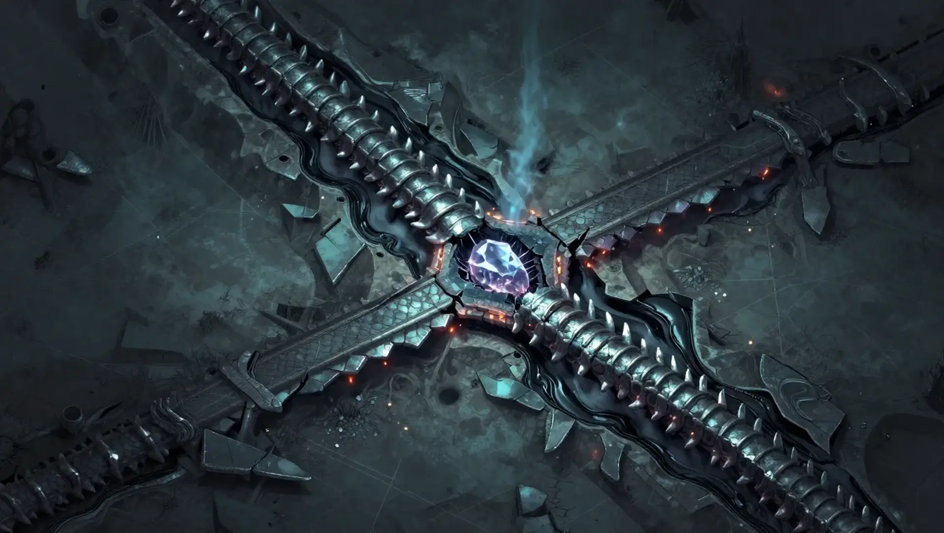 Insert the Crystal Before the Hydra Breaks the City - AI-generated fantasy Encounter
