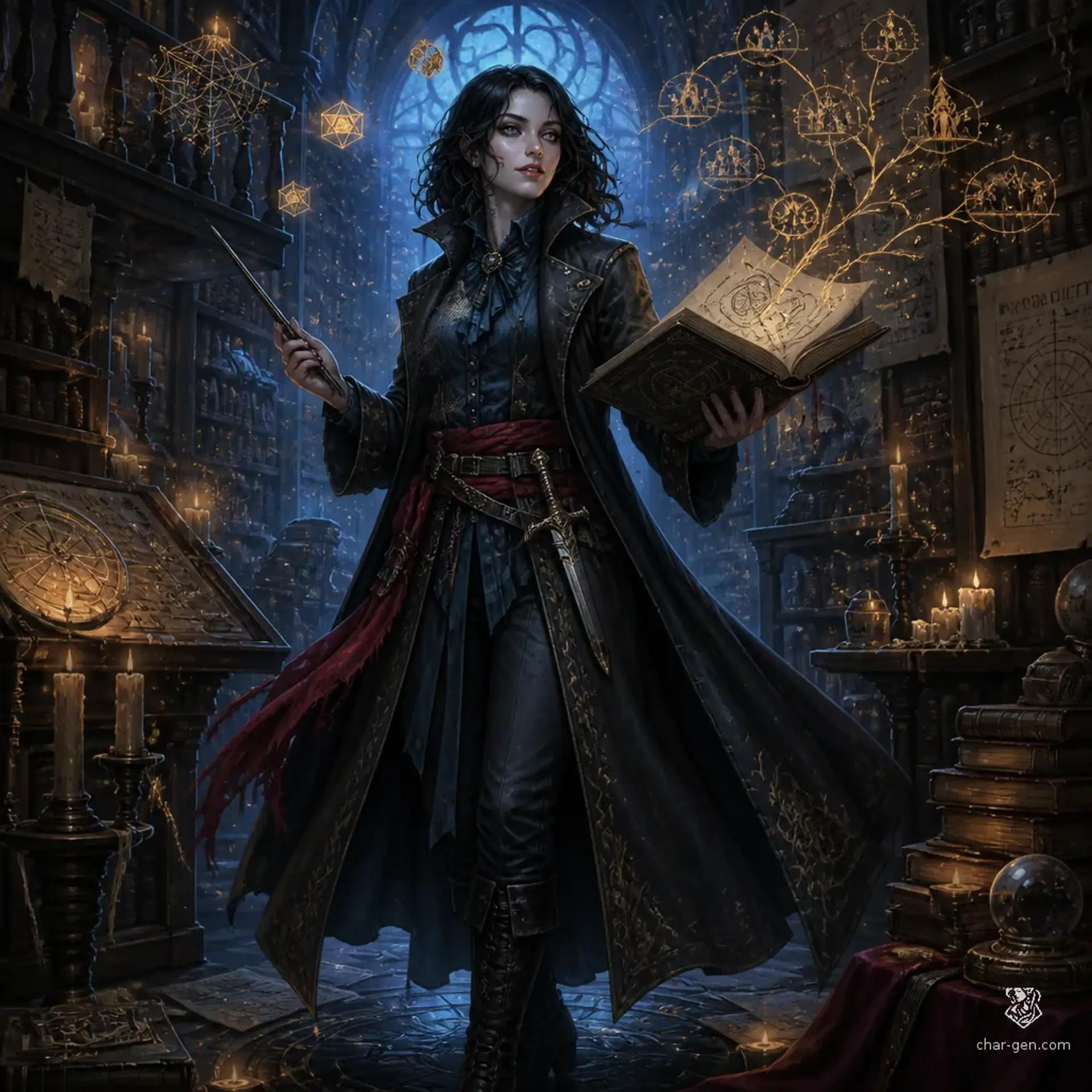 Khadija Garet - AI-generated fantasy Character