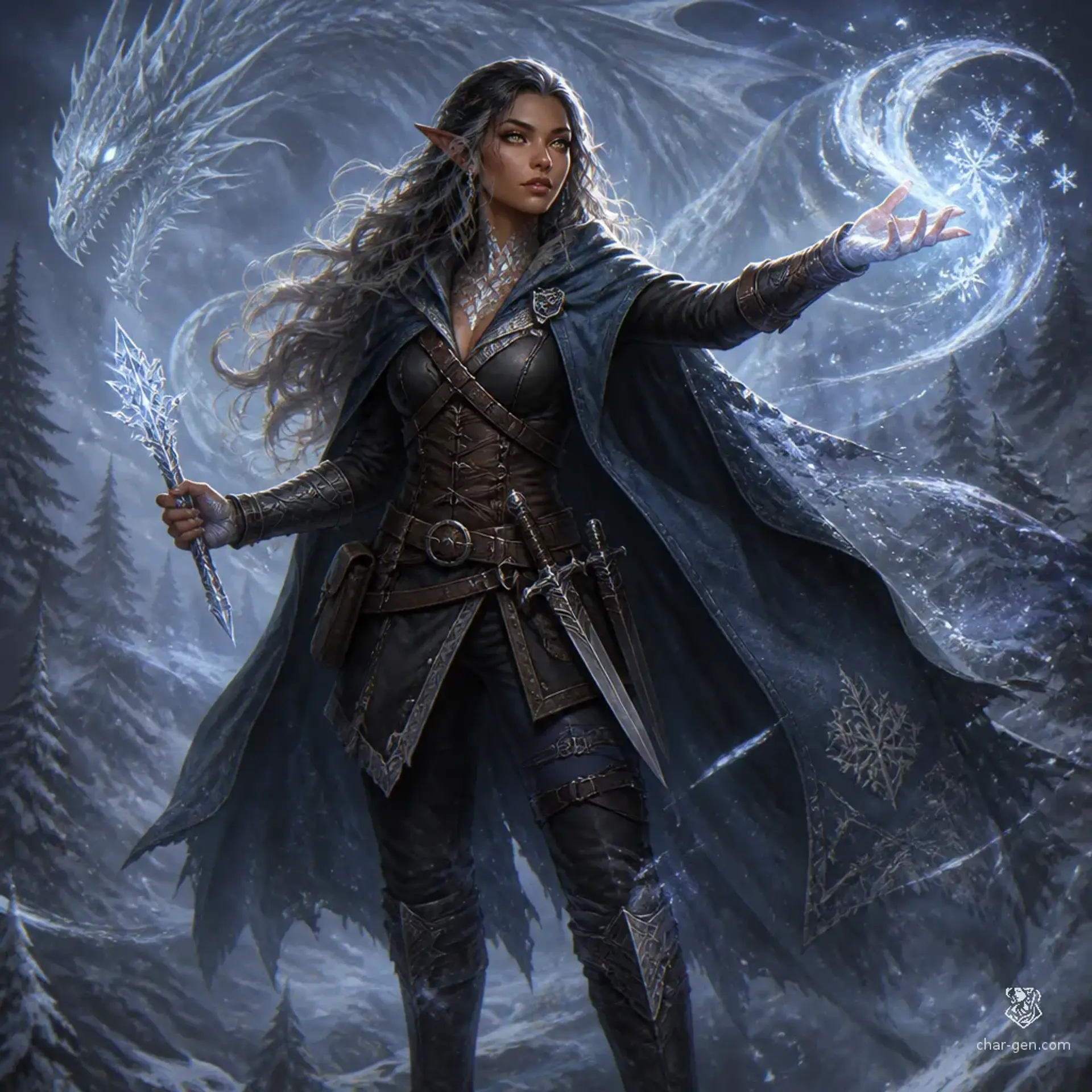 Vesalena Orin - AI-generated fantasy Character