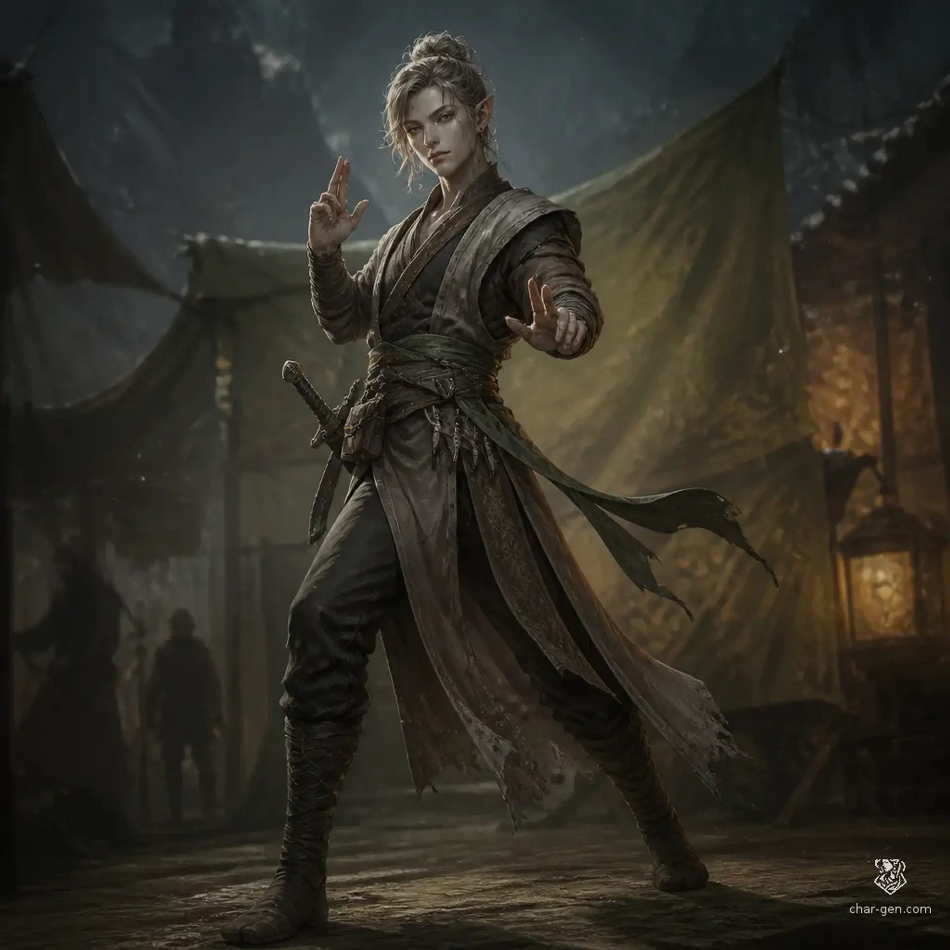 Lethariel Voss - AI-generated fantasy Character