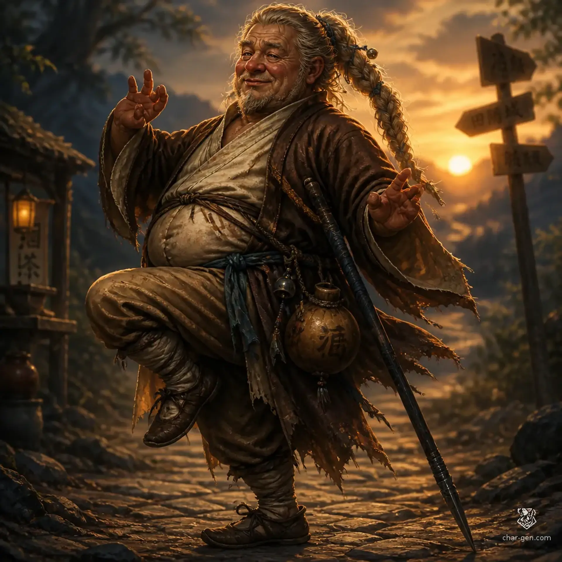 Baatar Tovin - AI-generated fantasy Character