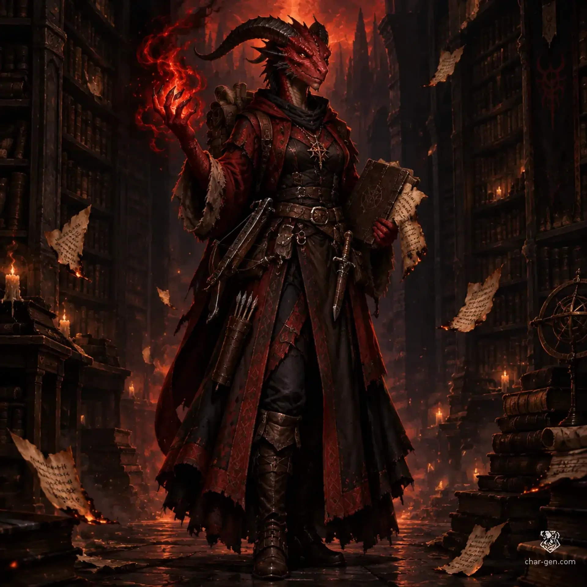 Lilith - AI-generated fantasy Character