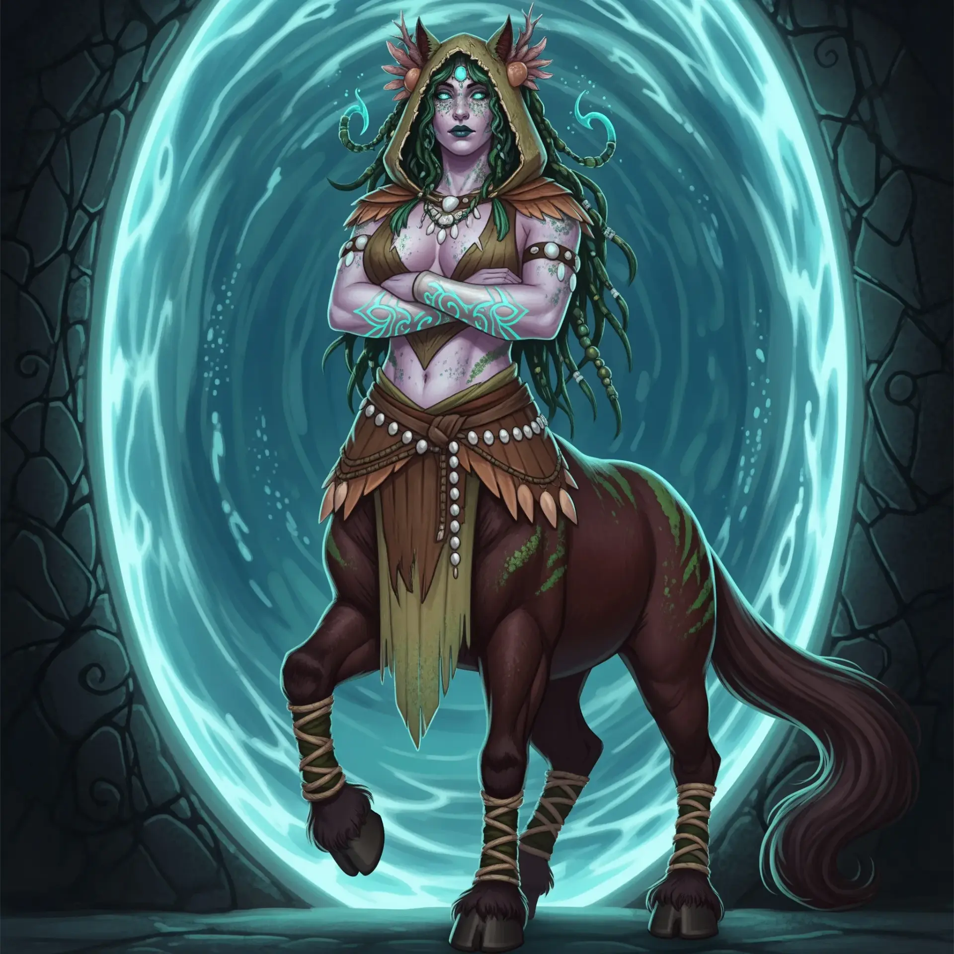 Shalei Brinebloom - AI-generated fantasy NPC