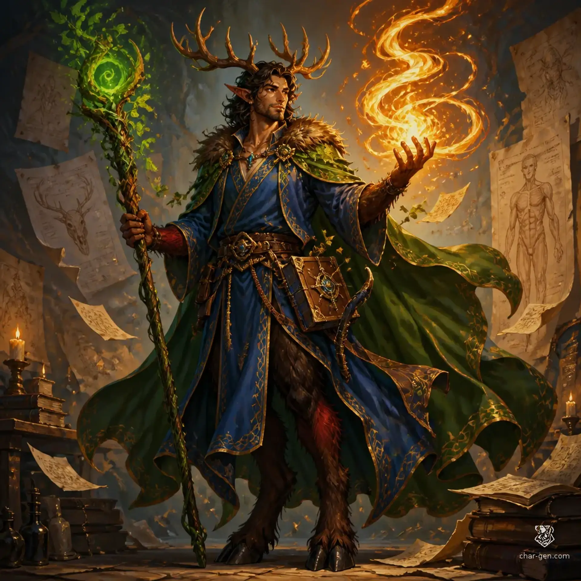 Jeaufre le Mare - AI-generated fantasy Character