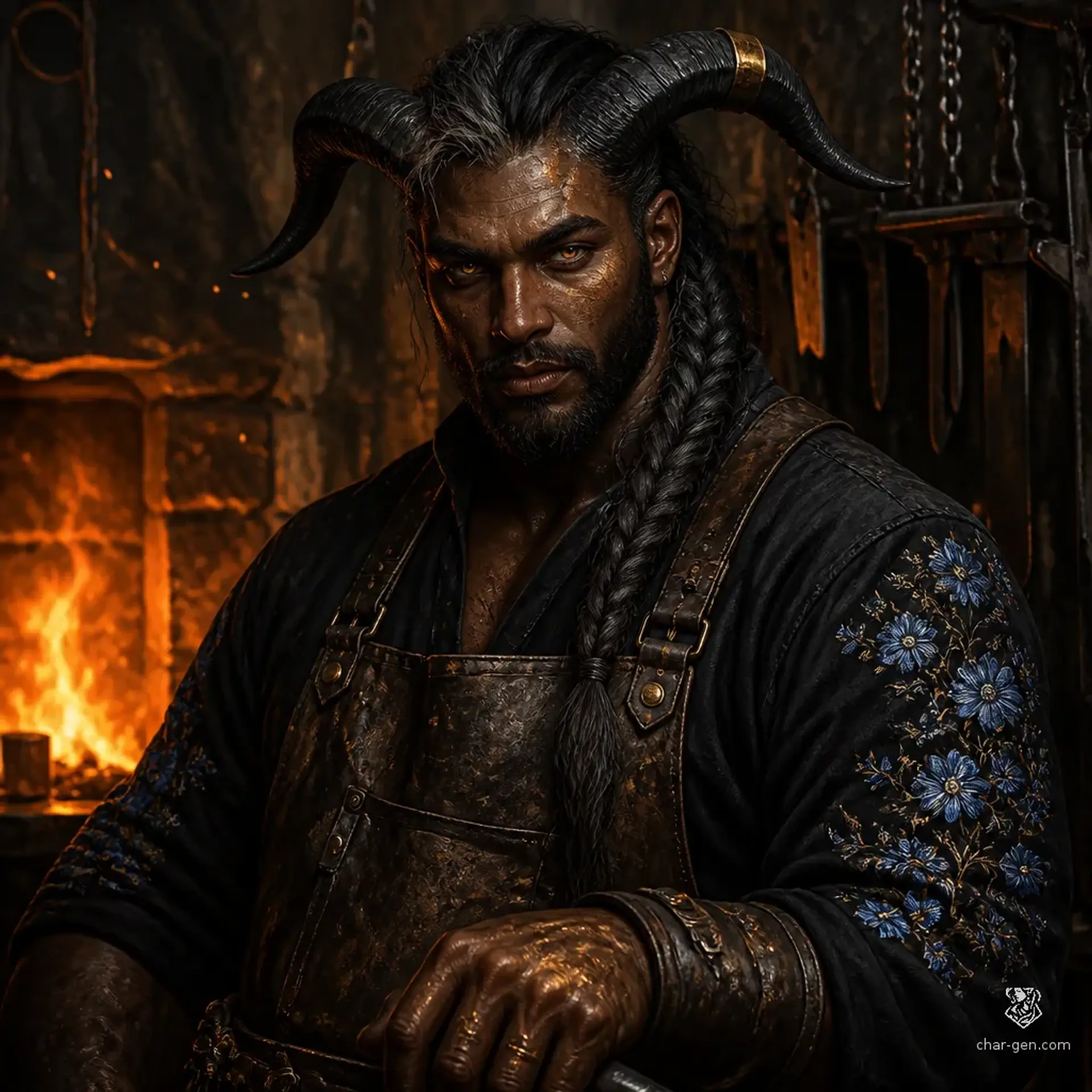 Edric Vhalor - AI-generated fantasy NPC