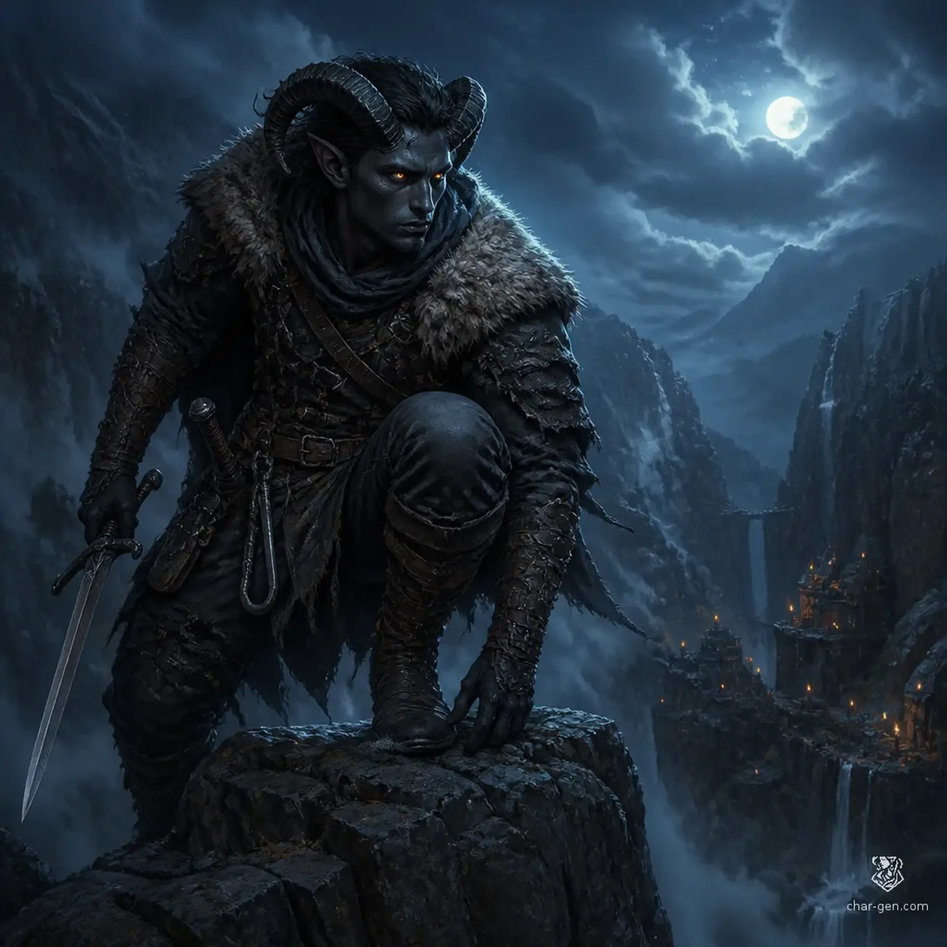 Kairon Ashvale - AI-generated fantasy Character