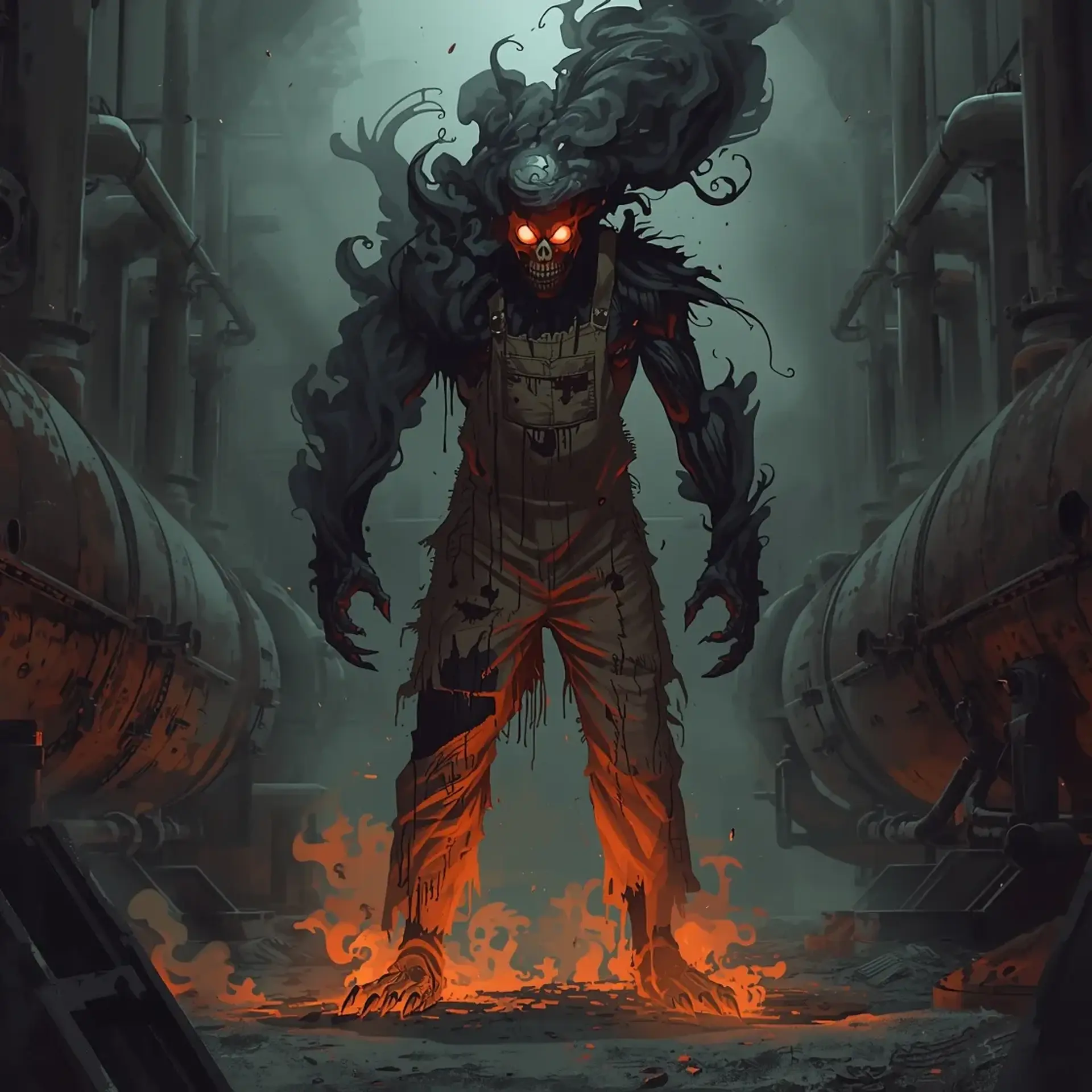 Soot Wraith | Fantasy Monster Generated by CharGen