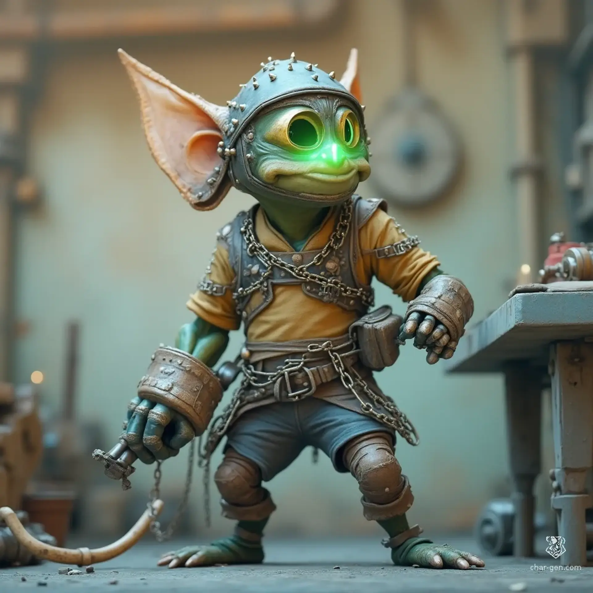 Kragzix 'Patchwork' Nul - AI-generated fantasy NPC