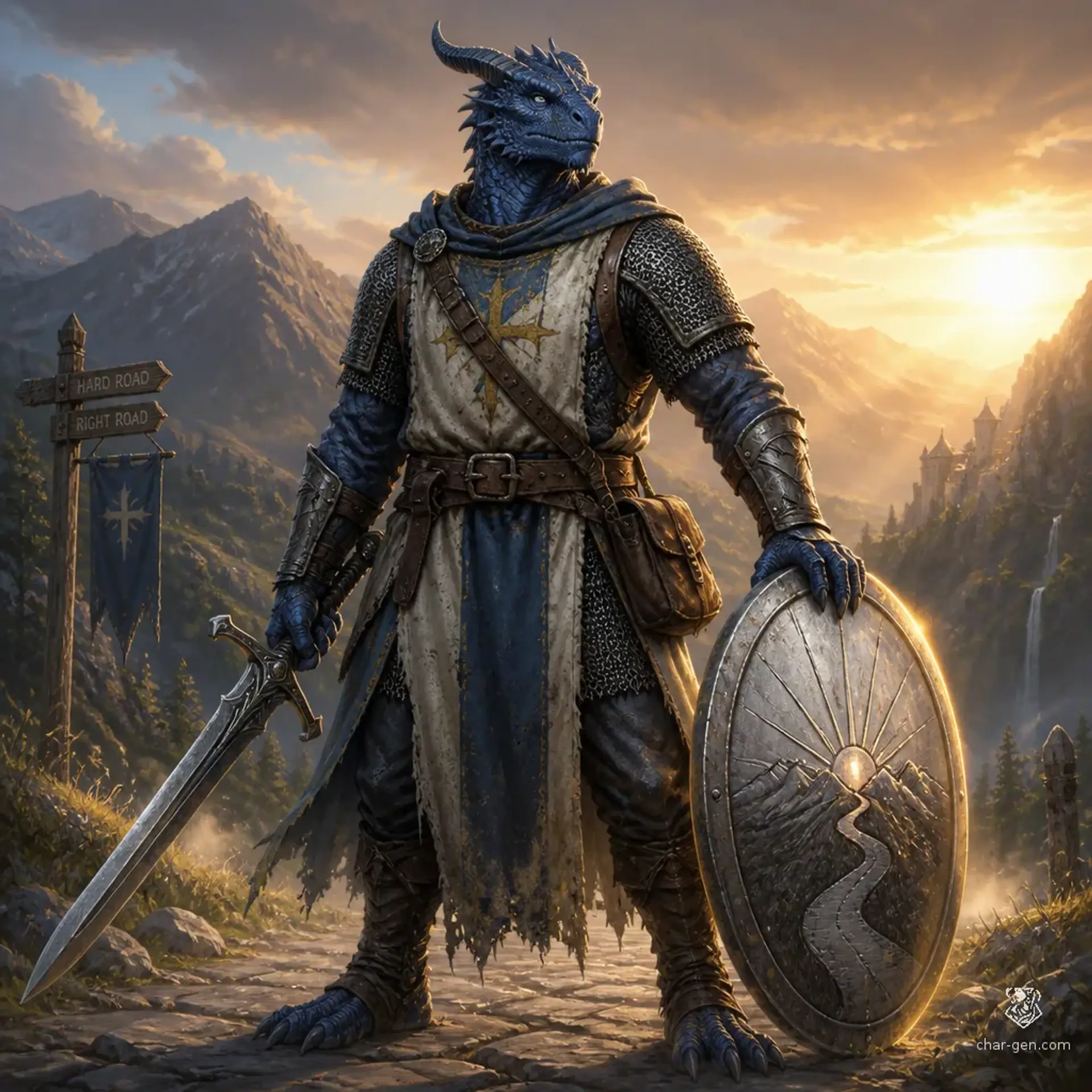 Kargan Gaitz - AI-generated fantasy Character
