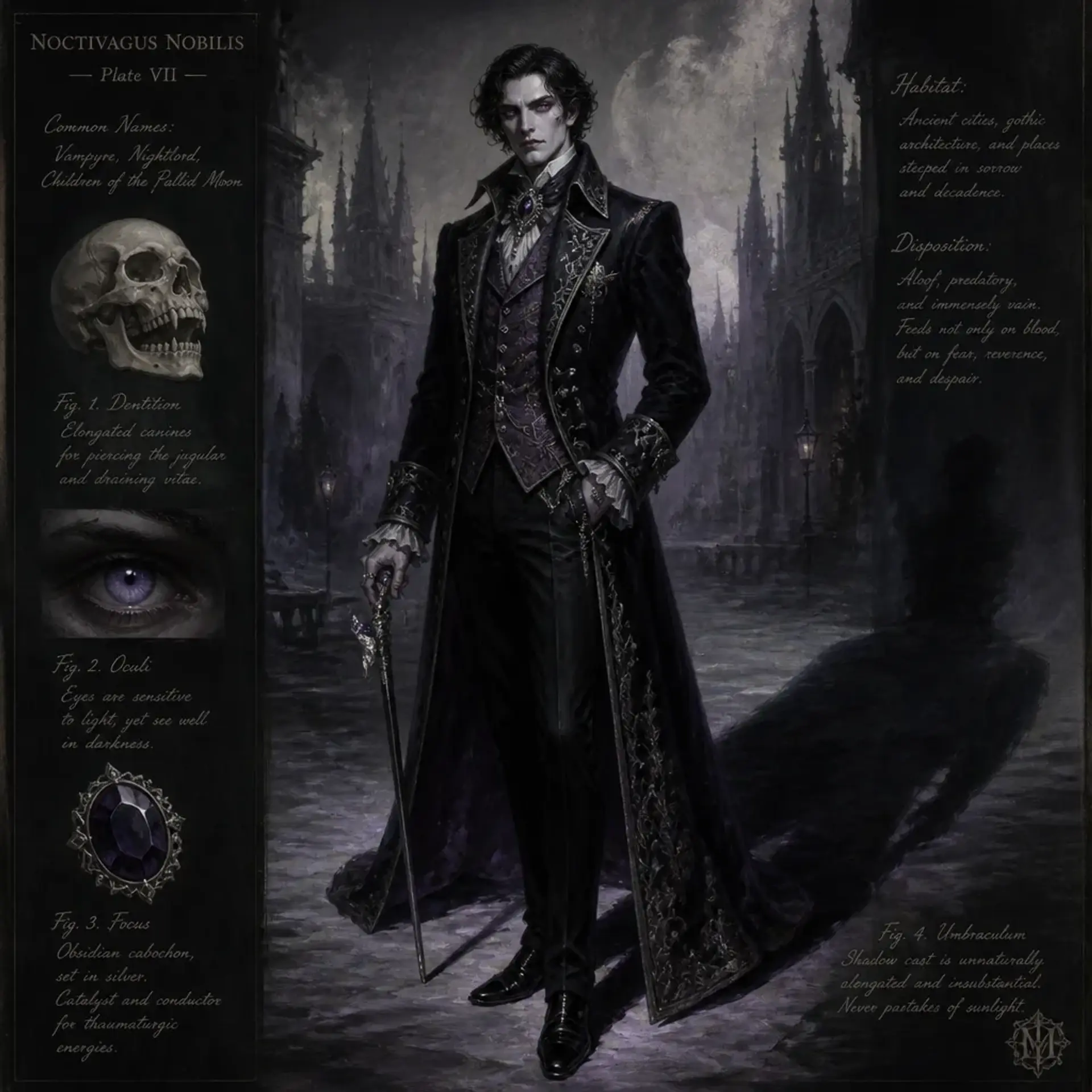 Sanguine Liege - AI-generated fantasy Species