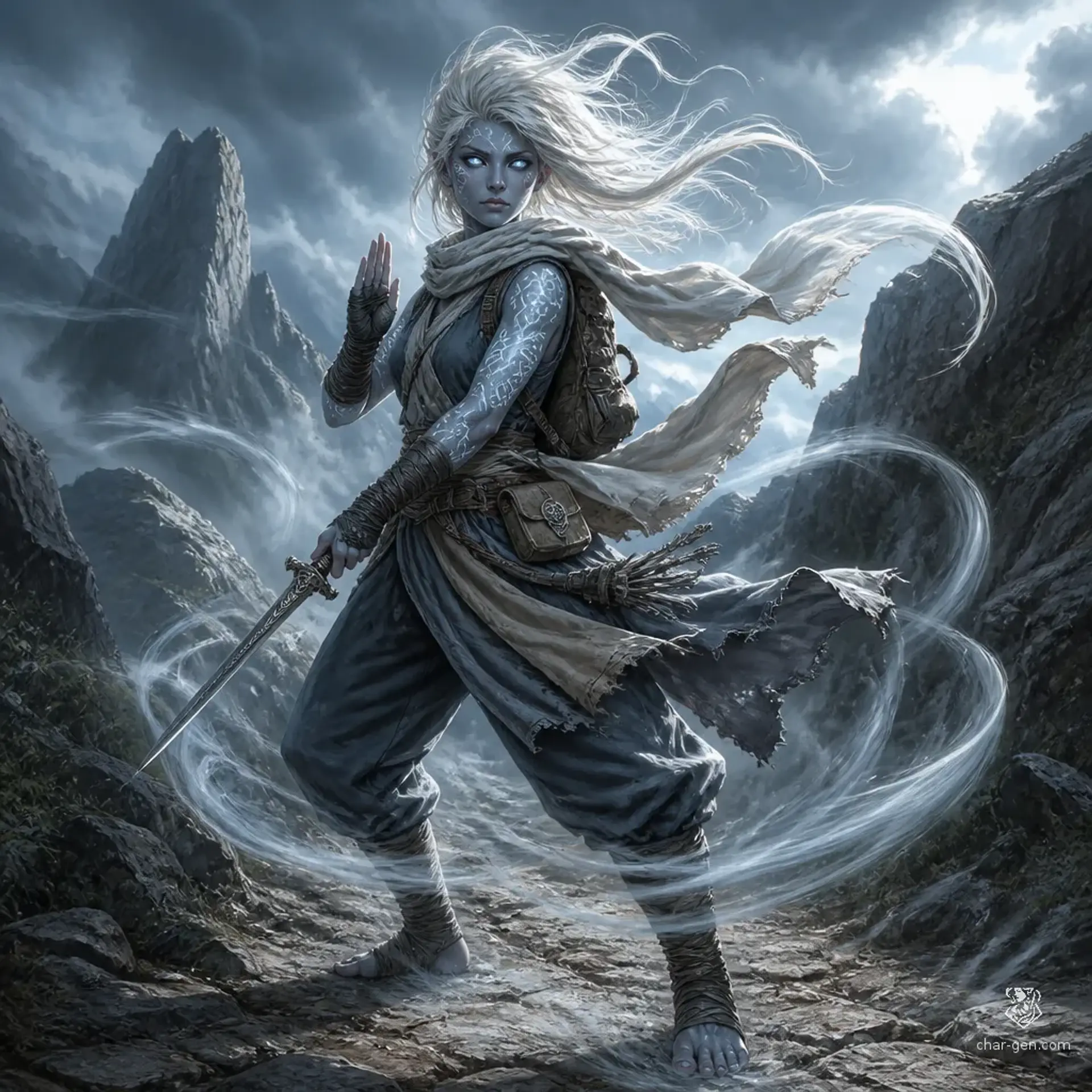 Whisper Teyoc - AI-generated fantasy Character