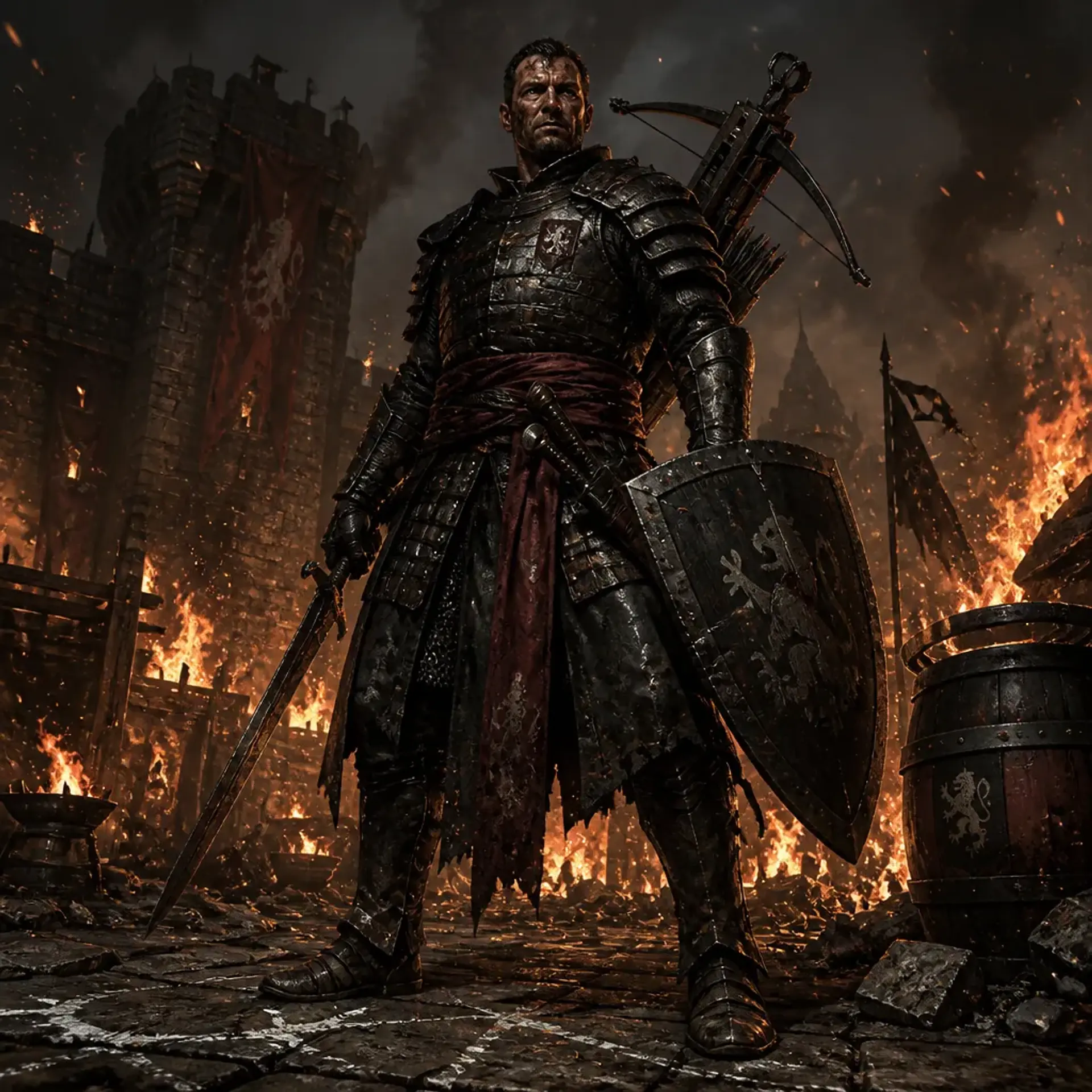 Ralar Dorn, siege captain - AI-generated fantasy Monster