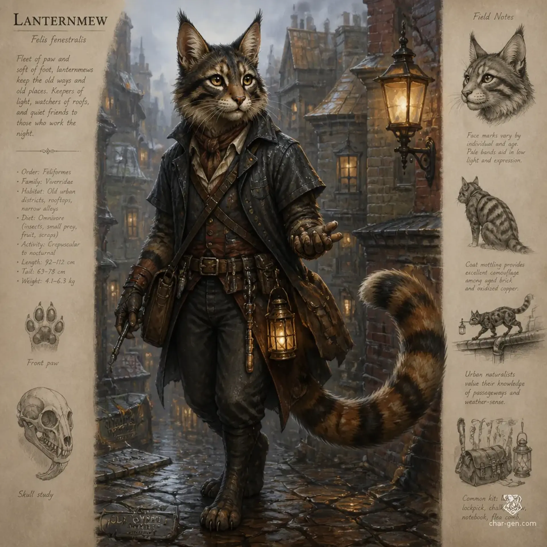 Lanternmew - AI-generated fantasy Species
