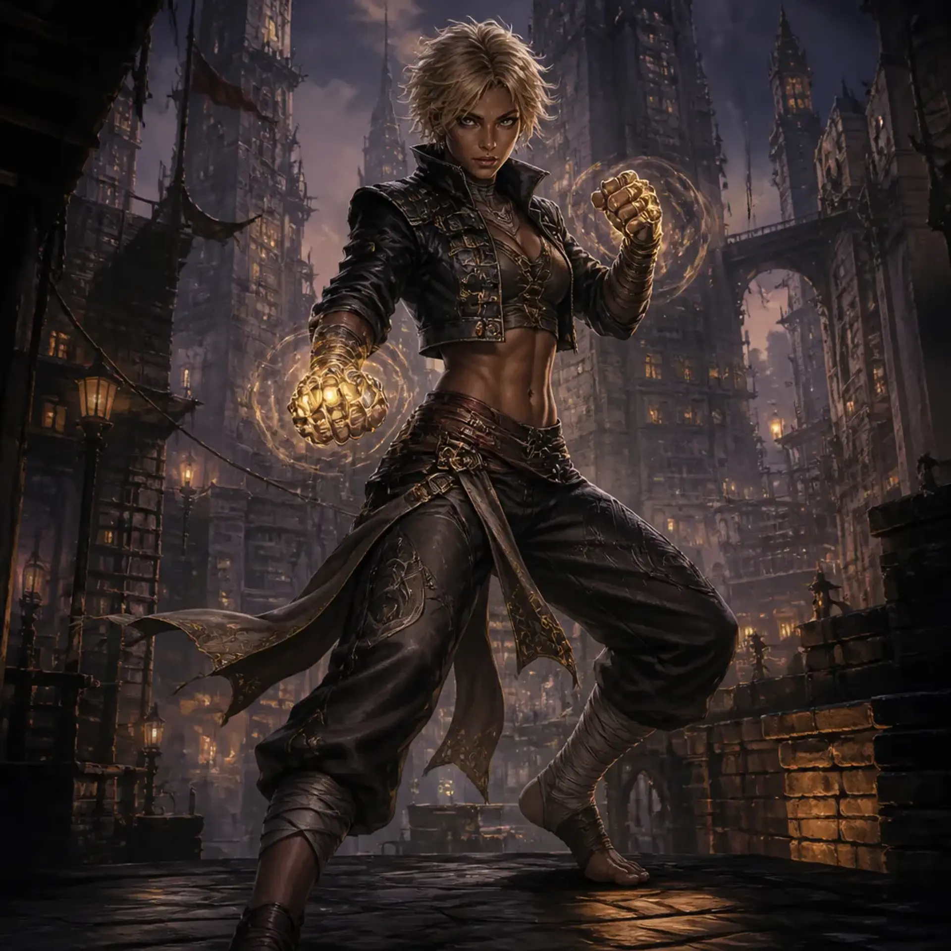 Elara 'Hellcat' Vance - AI-generated fantasy Character