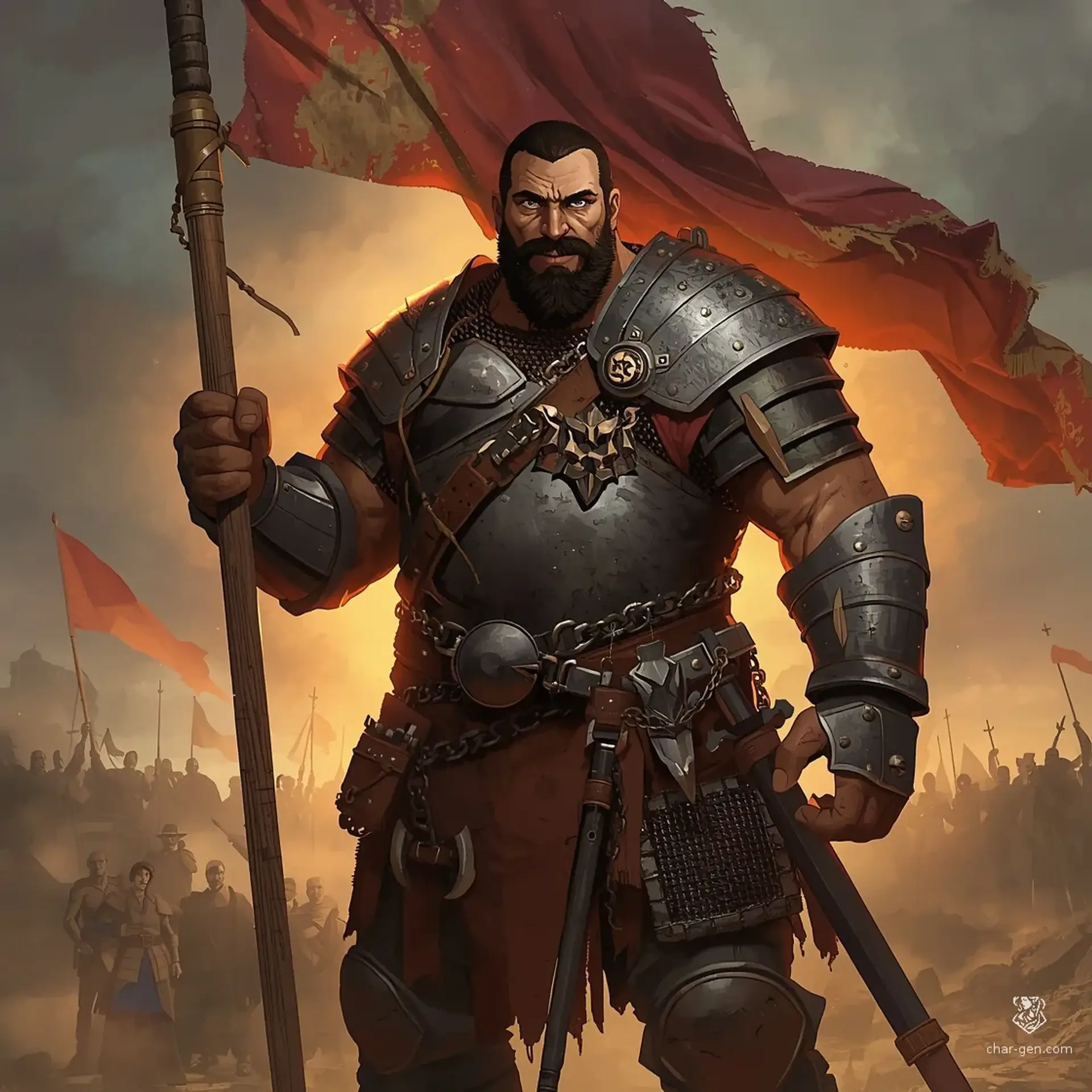 Enderbek Ashirtegin - AI-generated fantasy Character