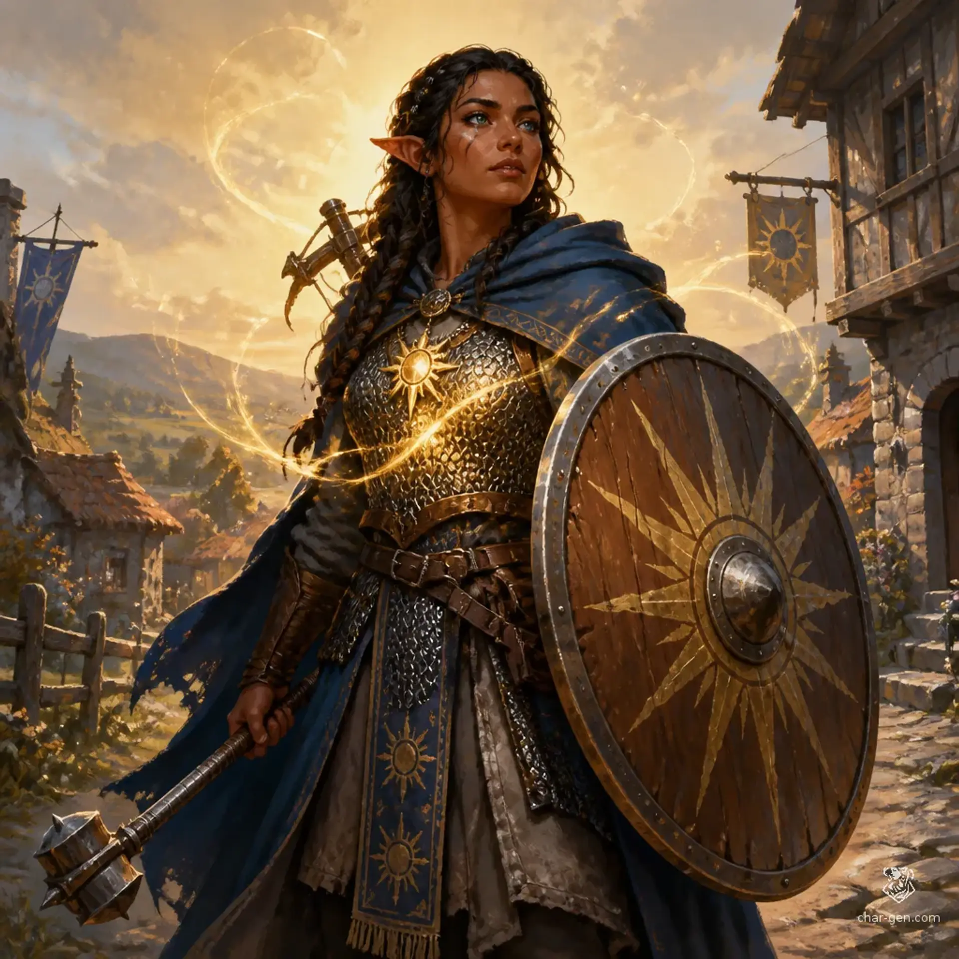 Azul - AI-generated fantasy Character