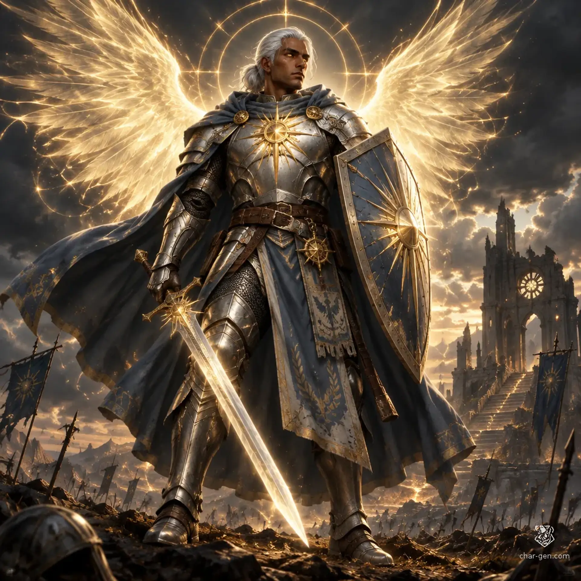 Sareth Solshar - AI-generated fantasy Character