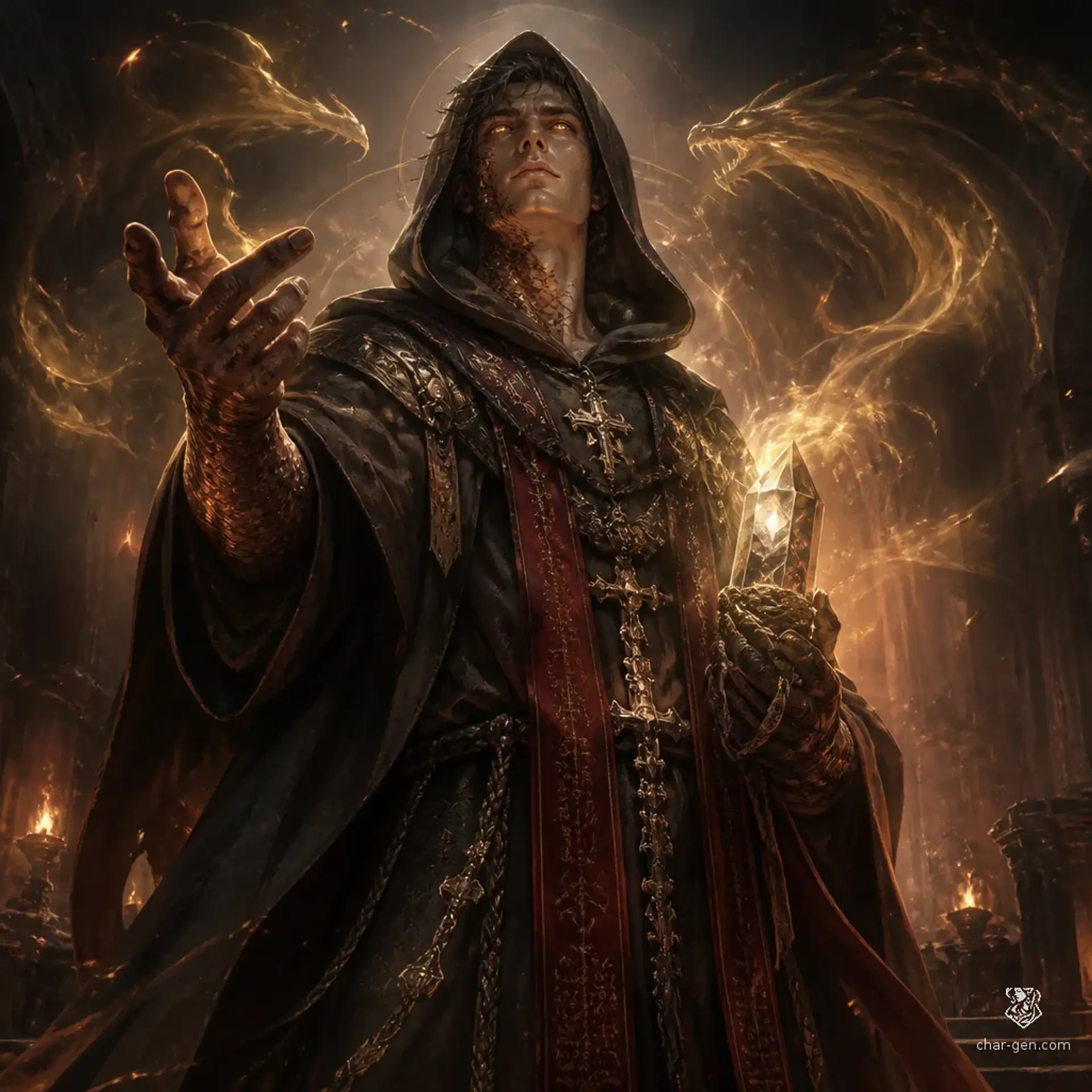 Osbert de Waryn - AI-generated fantasy Character