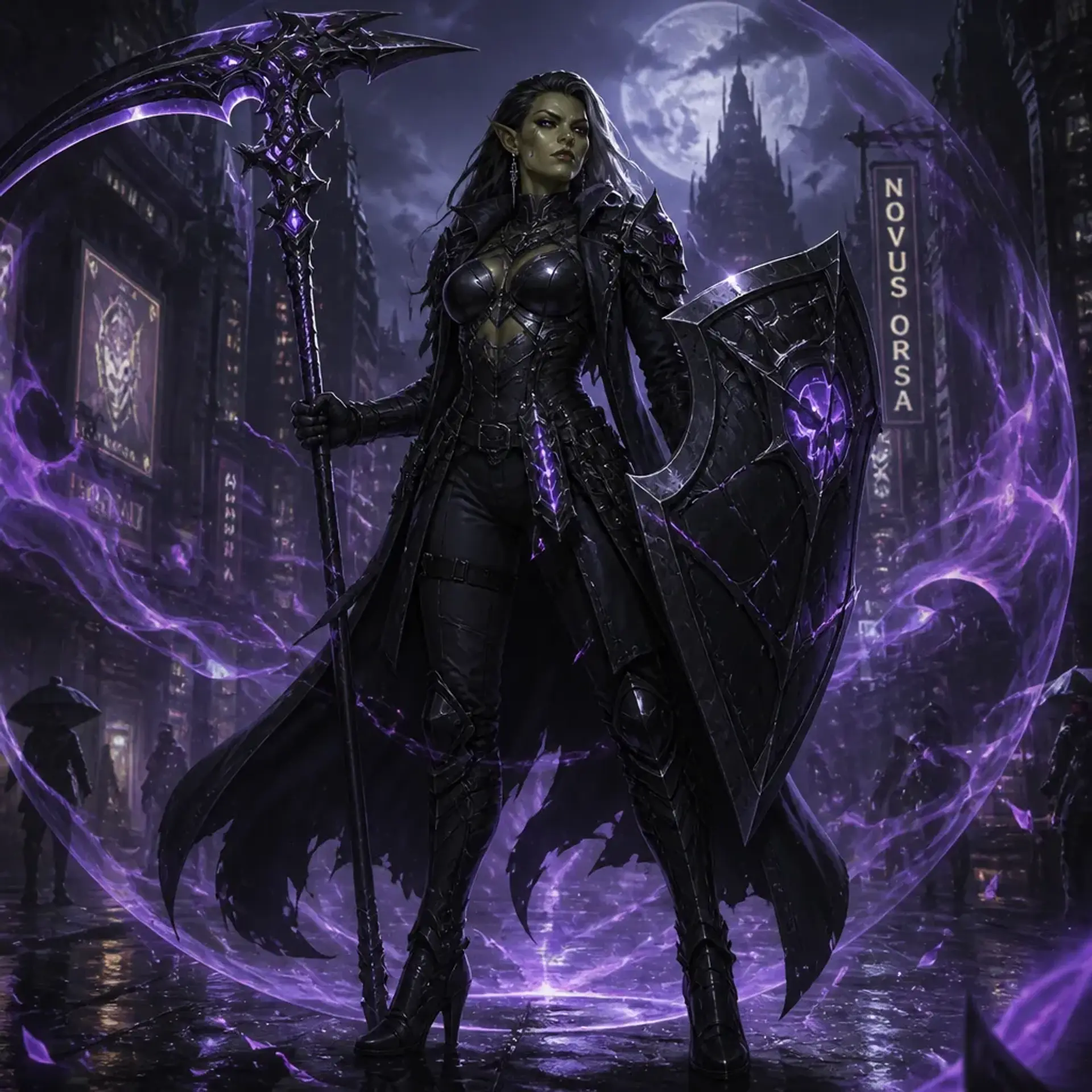 Vespera Mortem - AI-generated fantasy Character