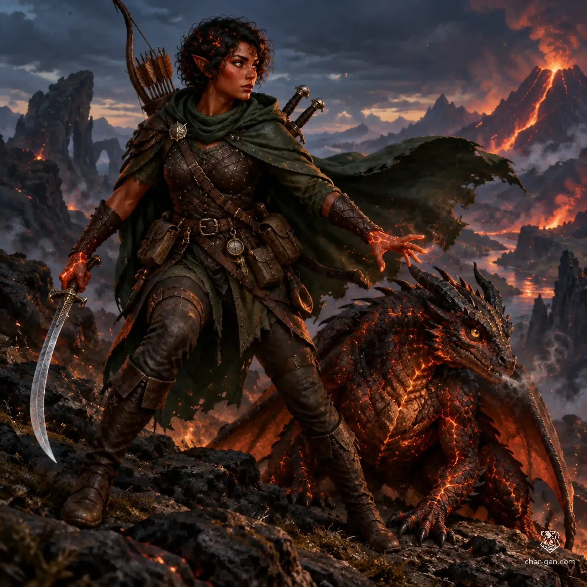 Ketra Haddad - AI-generated fantasy Character