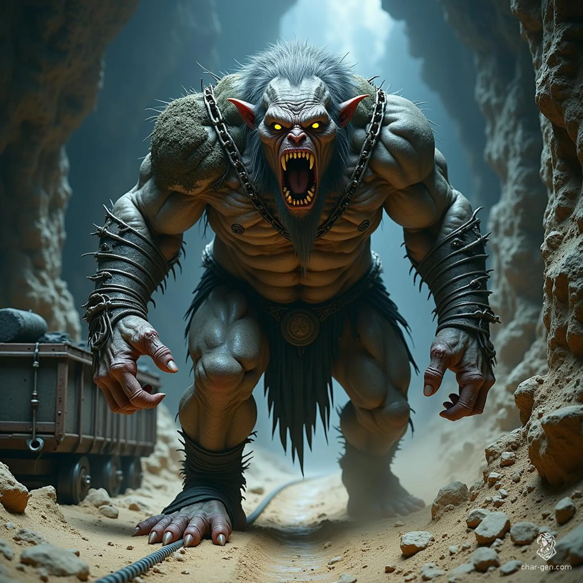 Sure! Please provide the details or traits of the fantasy monster you'd like me to summarize or describe.