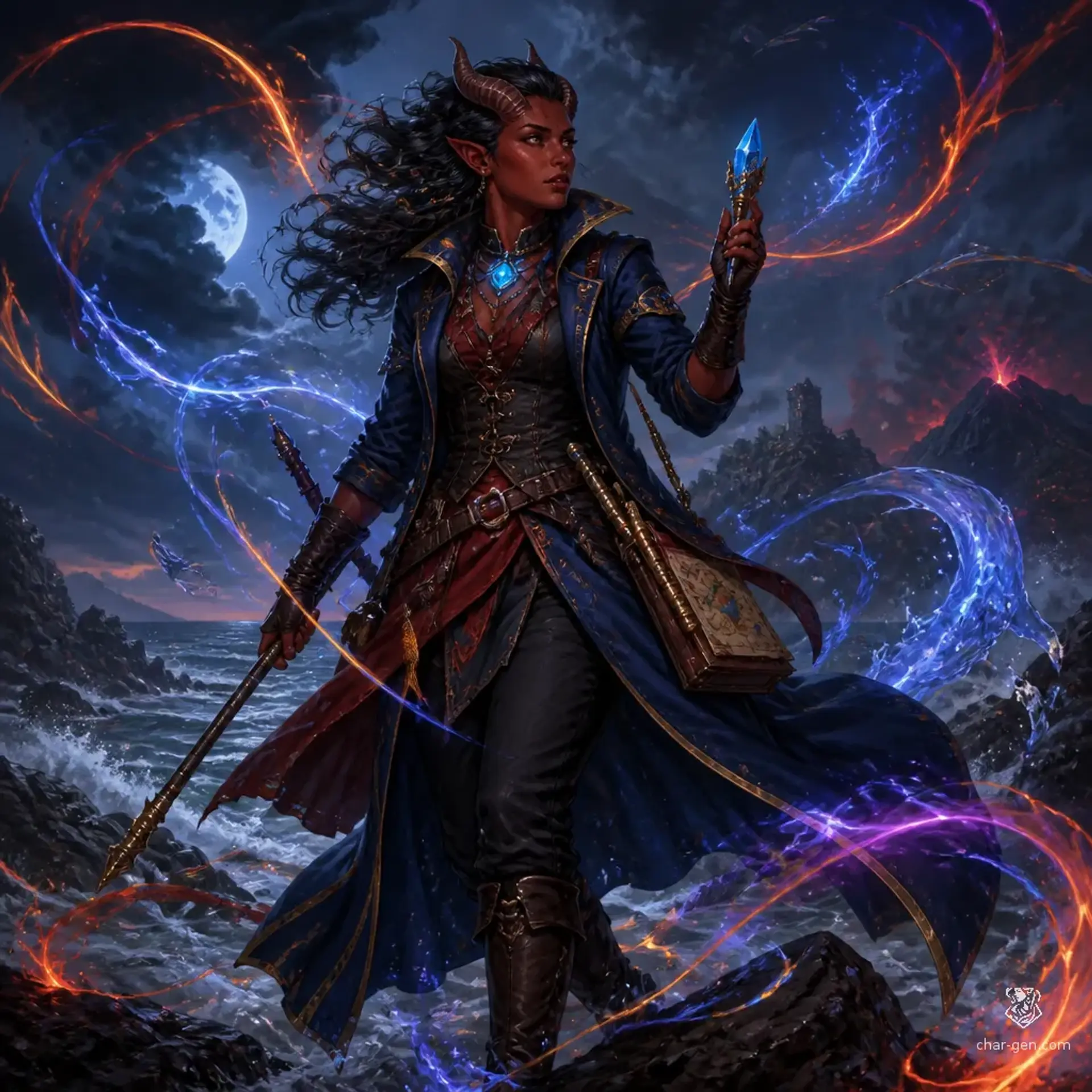Kateru Salk - AI-generated fantasy Character