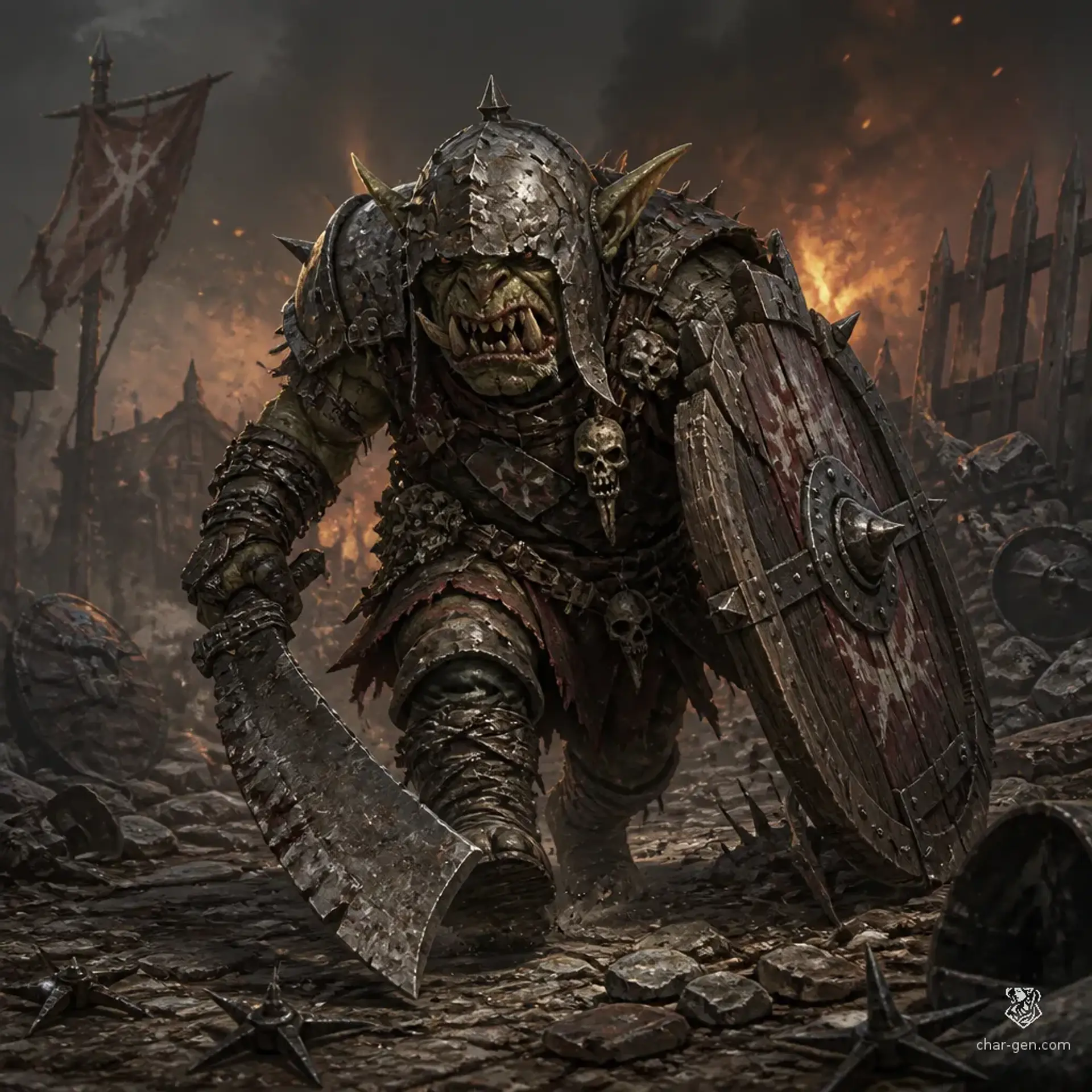 Goblin Brute Warrior - AI-generated fantasy Monster