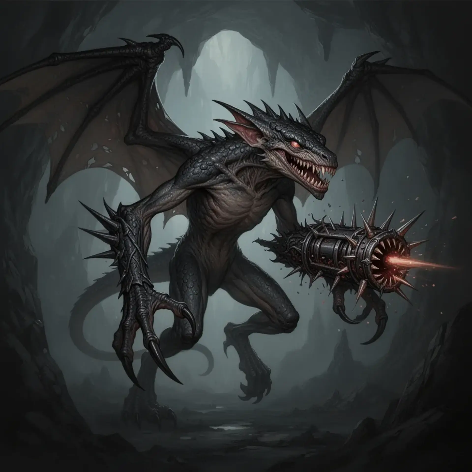 Shadbold, Enhanced Kobold Archer - AI-generated fantasy Monster