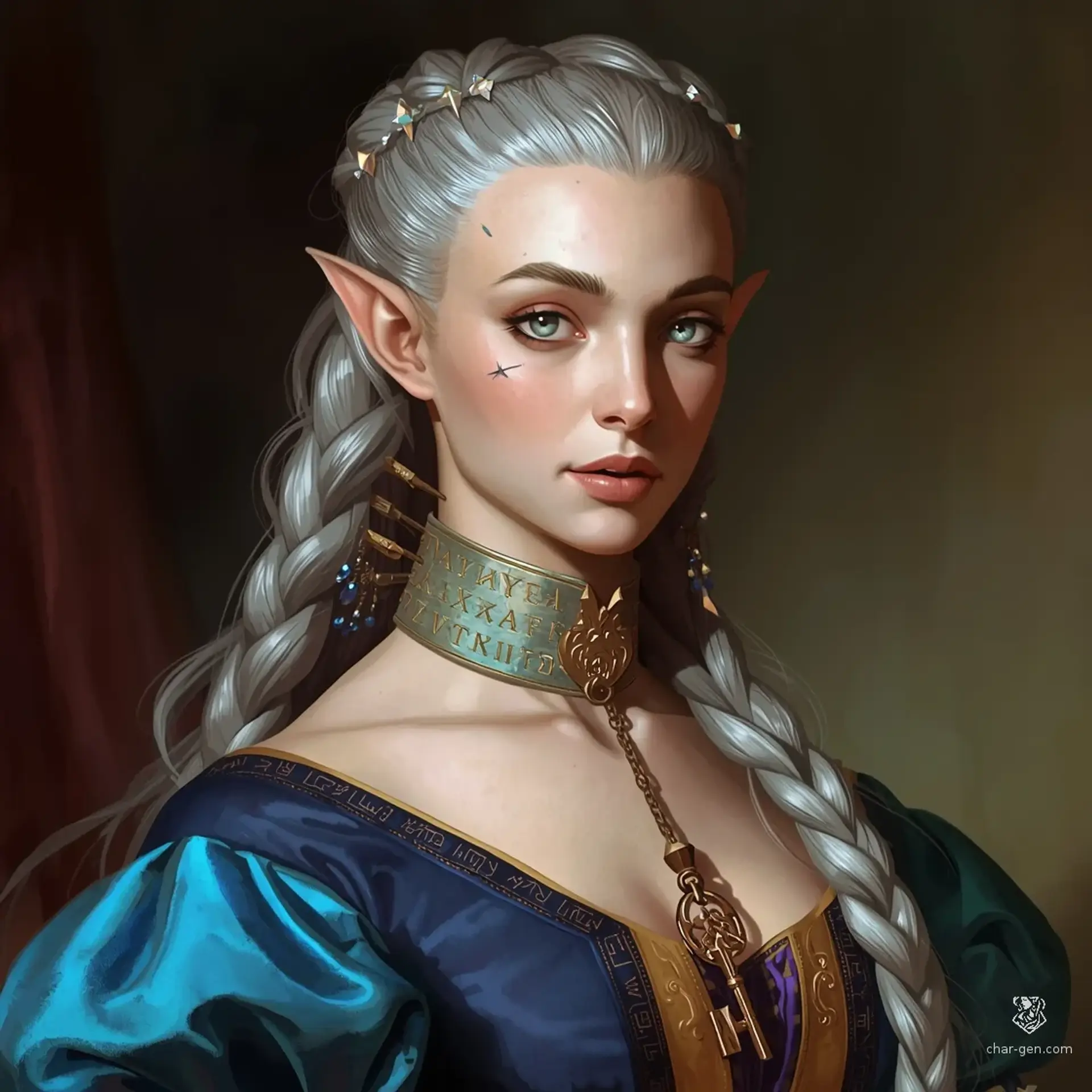 Valerithia Myre-Solari - AI-generated fantasy NPC