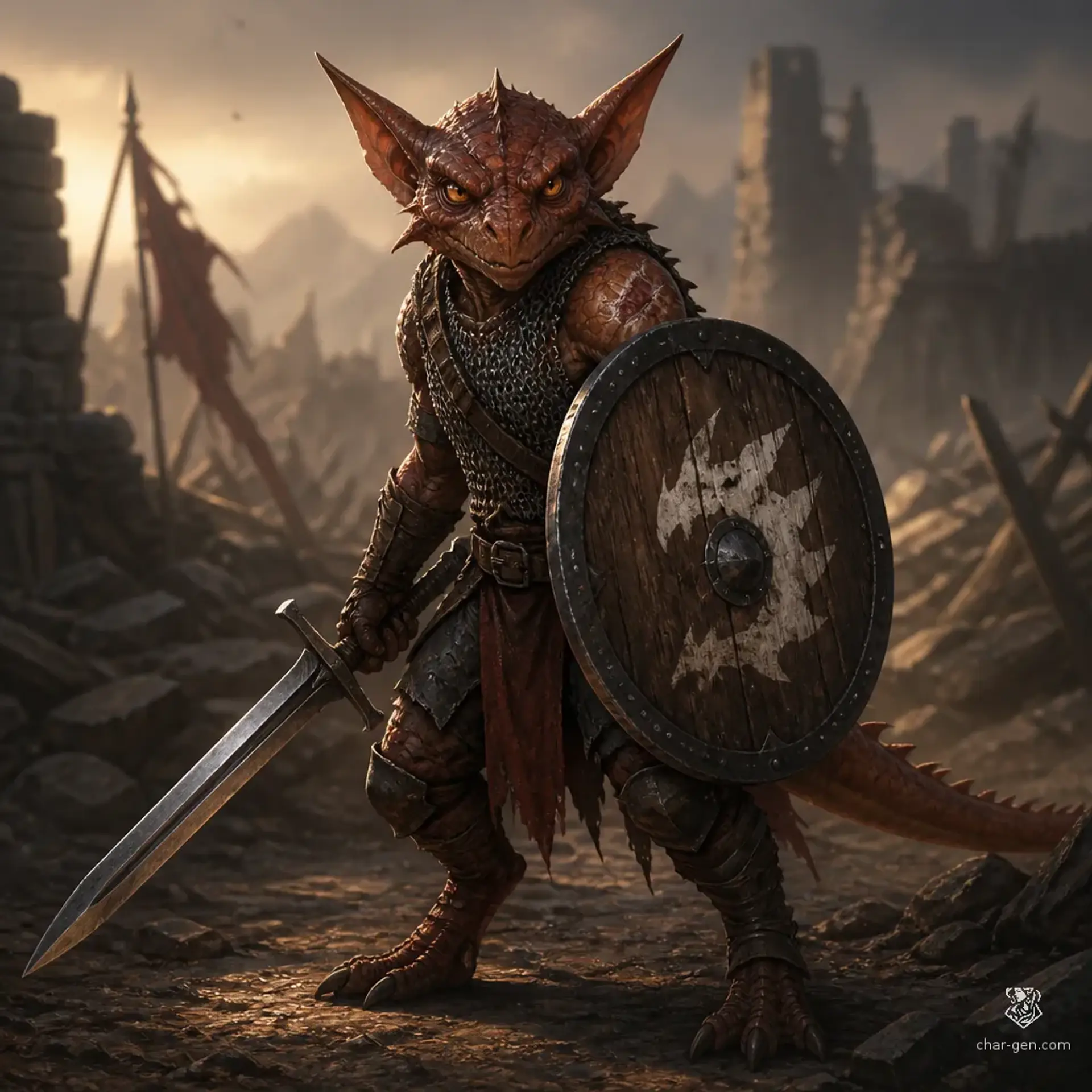 Skrik Quickclaw - AI-generated fantasy Character