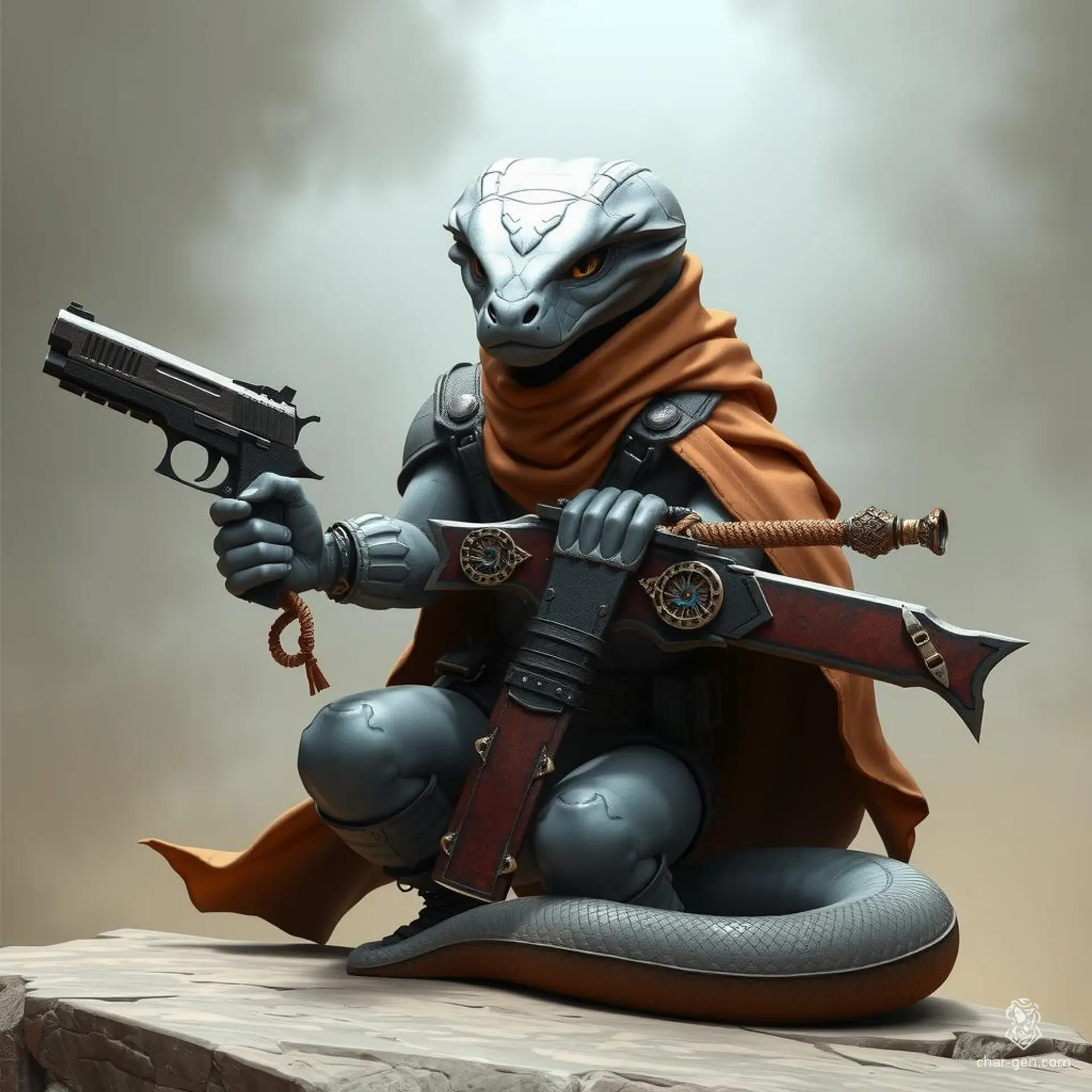 An enigmatic void, "Null" is an ethereal being embodying absence and silence. Formless yet omnipresent, it dwells in the spaces between realms, wielding the power to erase existence with a mere thought, leaving nothingness in its wake.