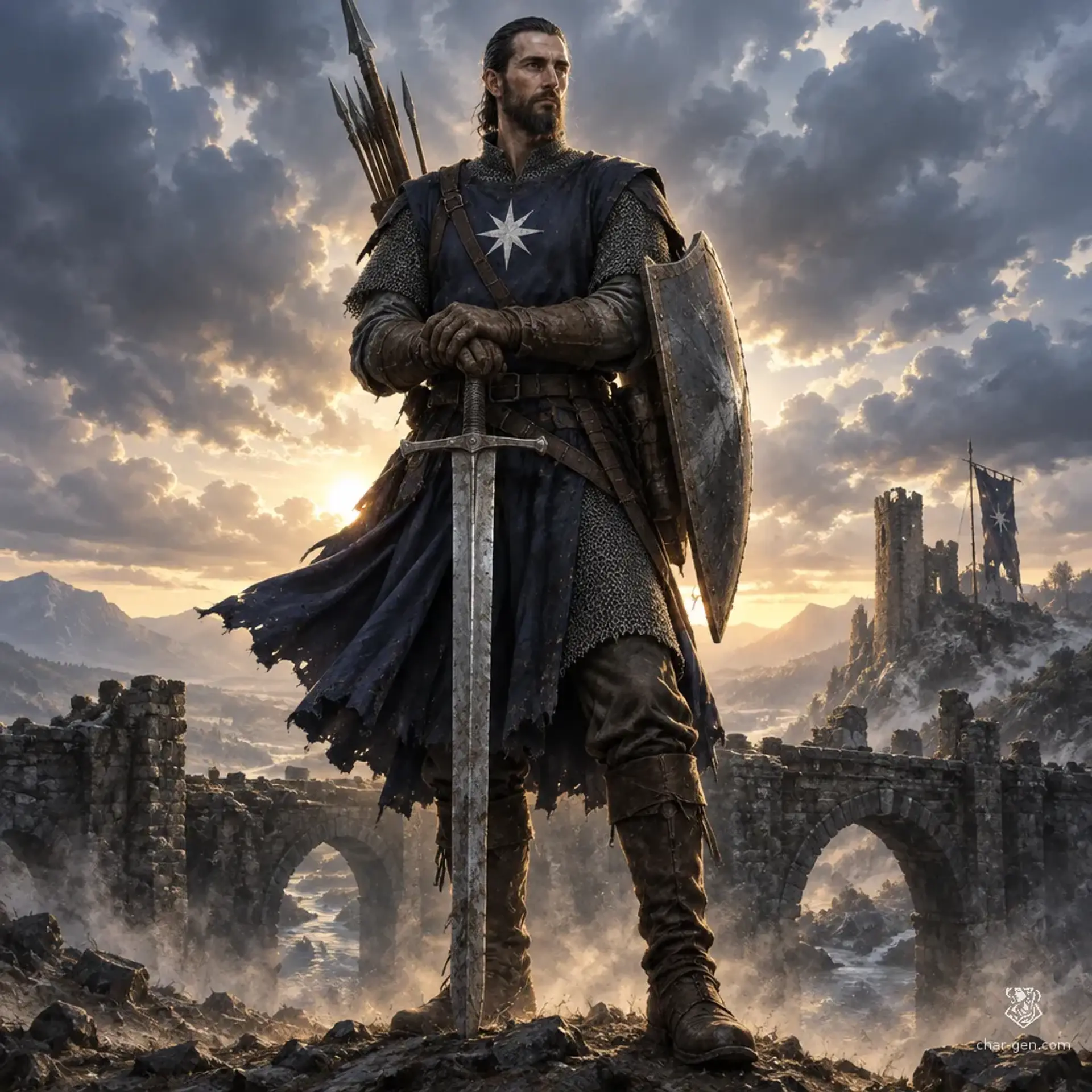 Abraham Of House Lincoln - AI-generated fantasy Character