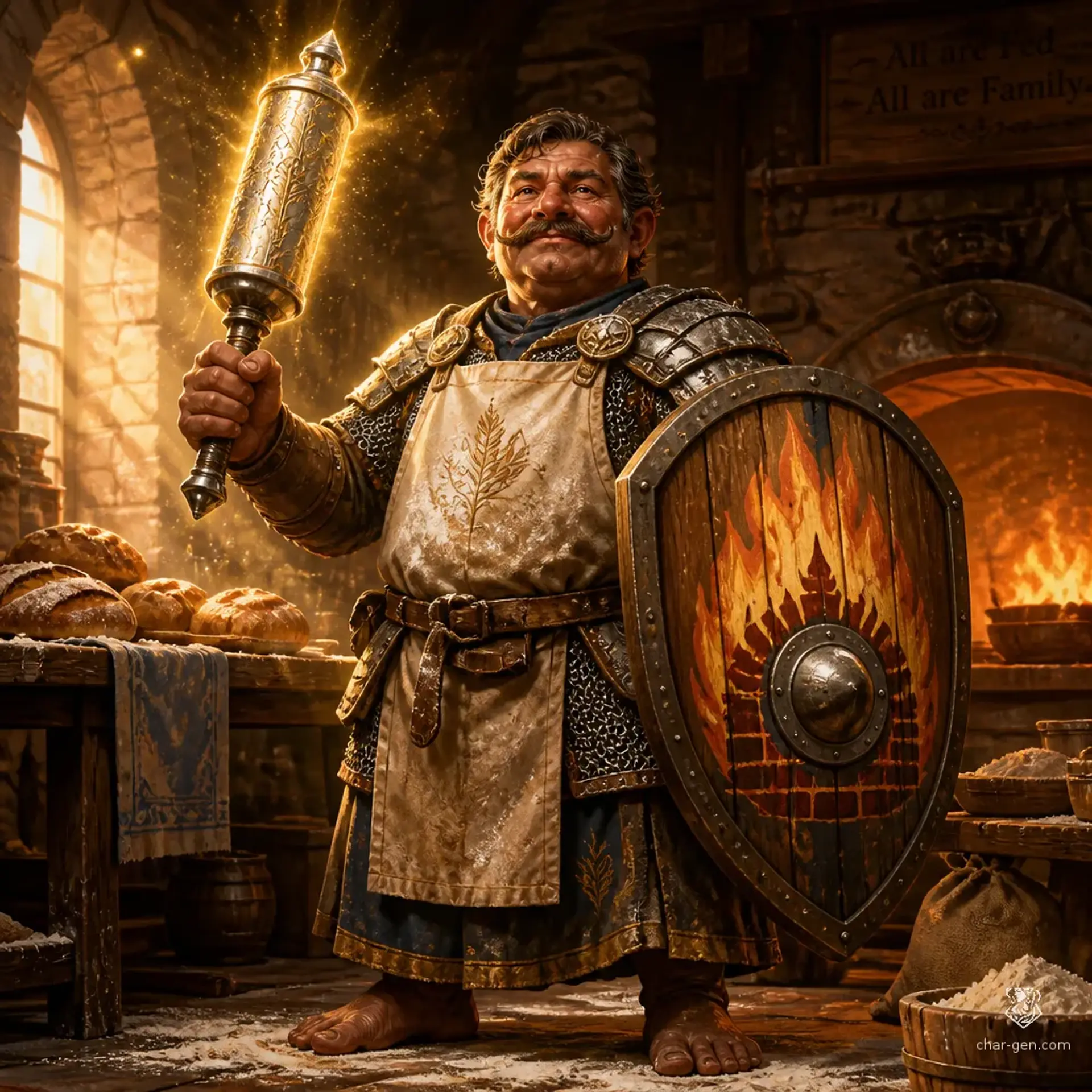 Milo Crustshield - AI-generated fantasy Character