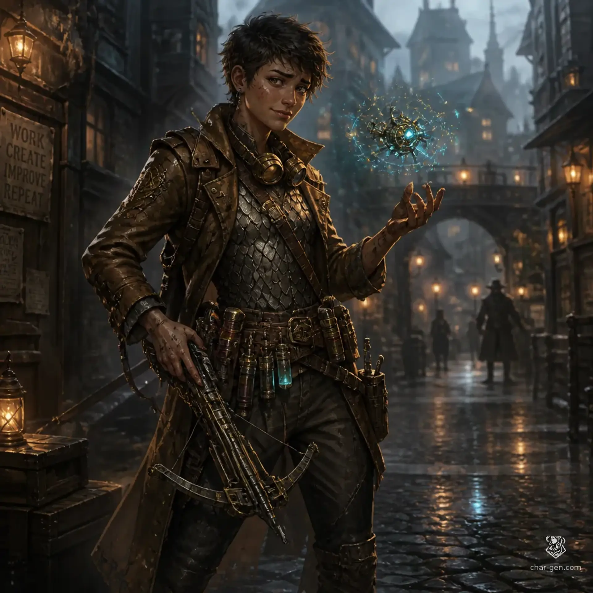 Tilda Brasswick - AI-generated fantasy Character