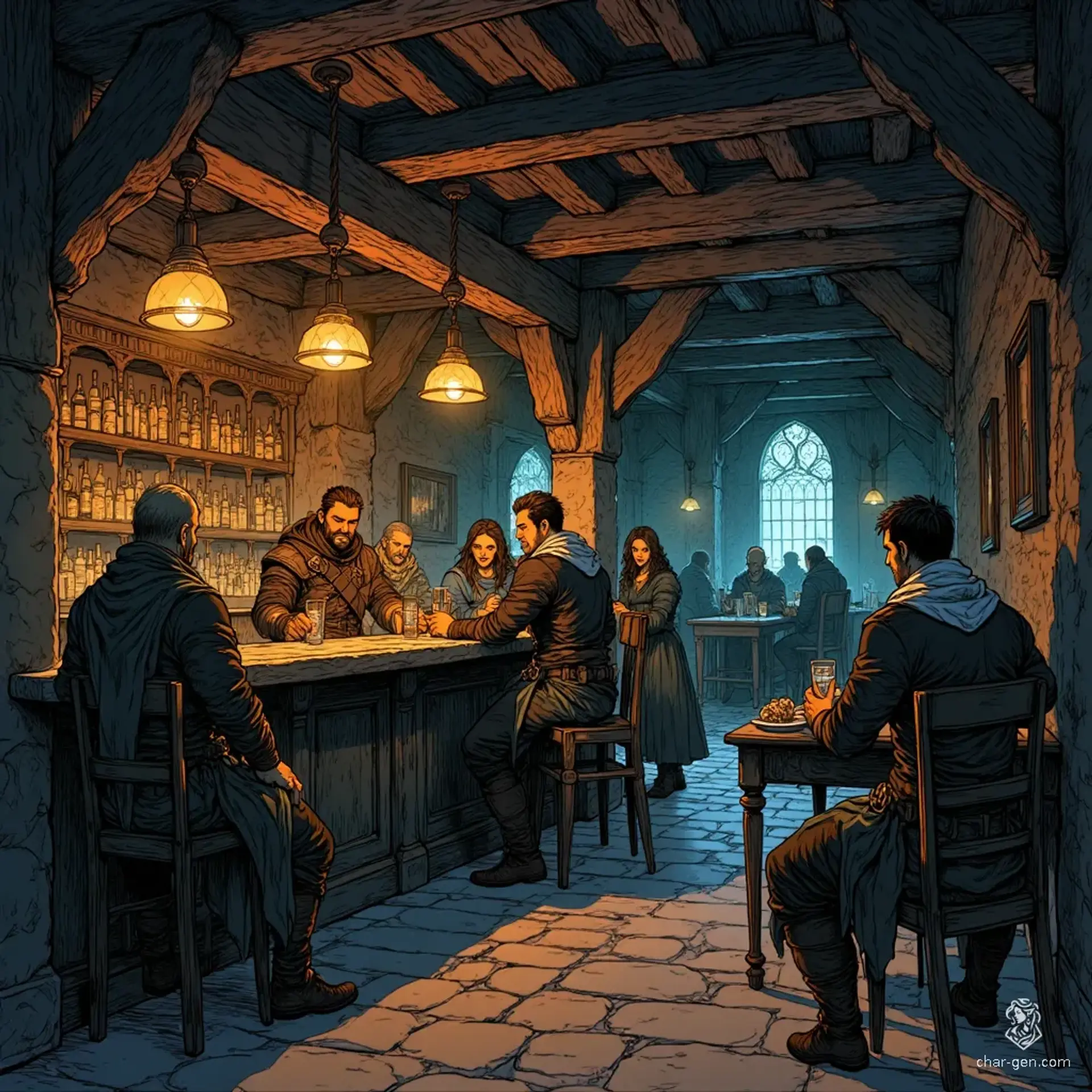 The Layflower - AI-generated fantasy Tavern