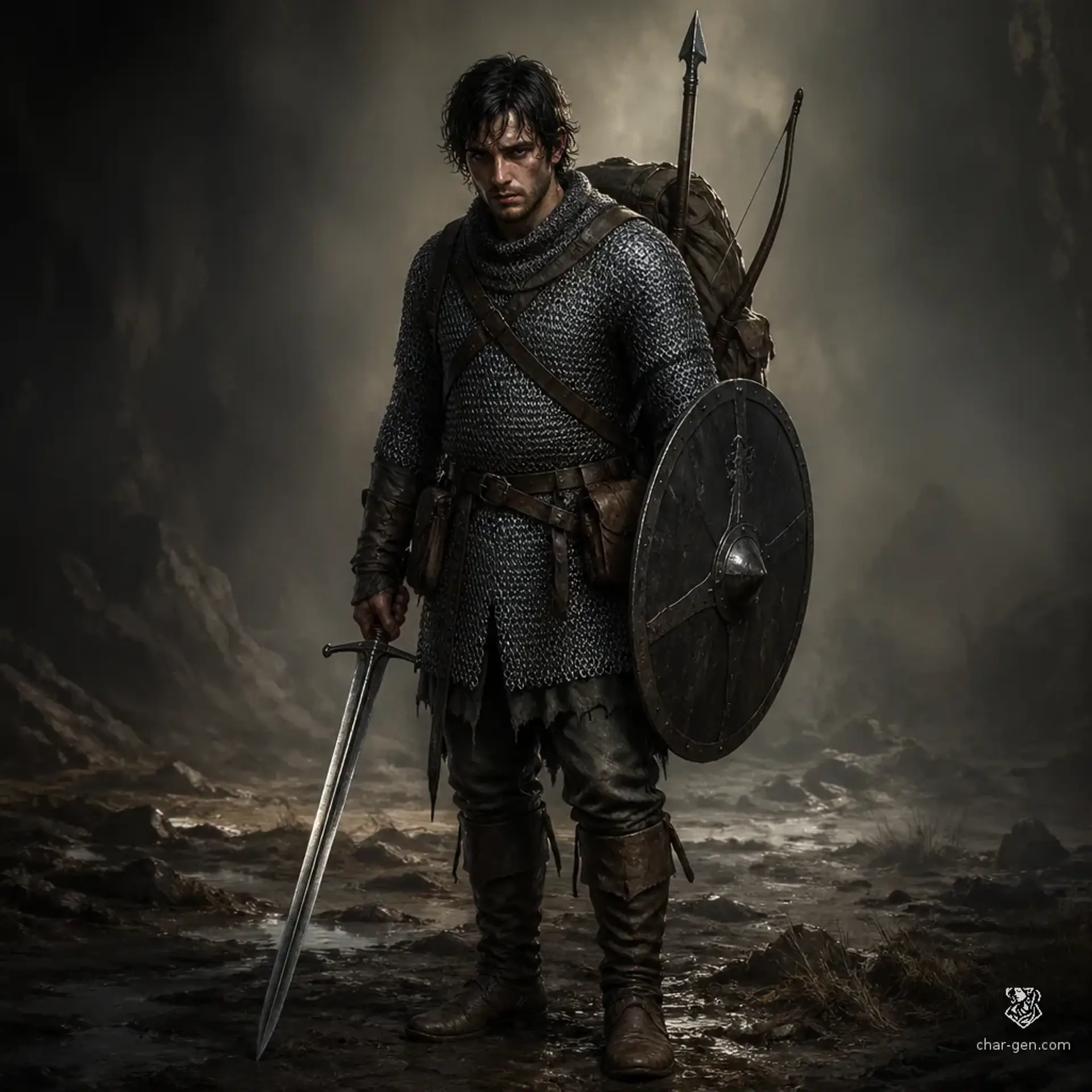 Kaelen Voss - AI-generated fantasy Character